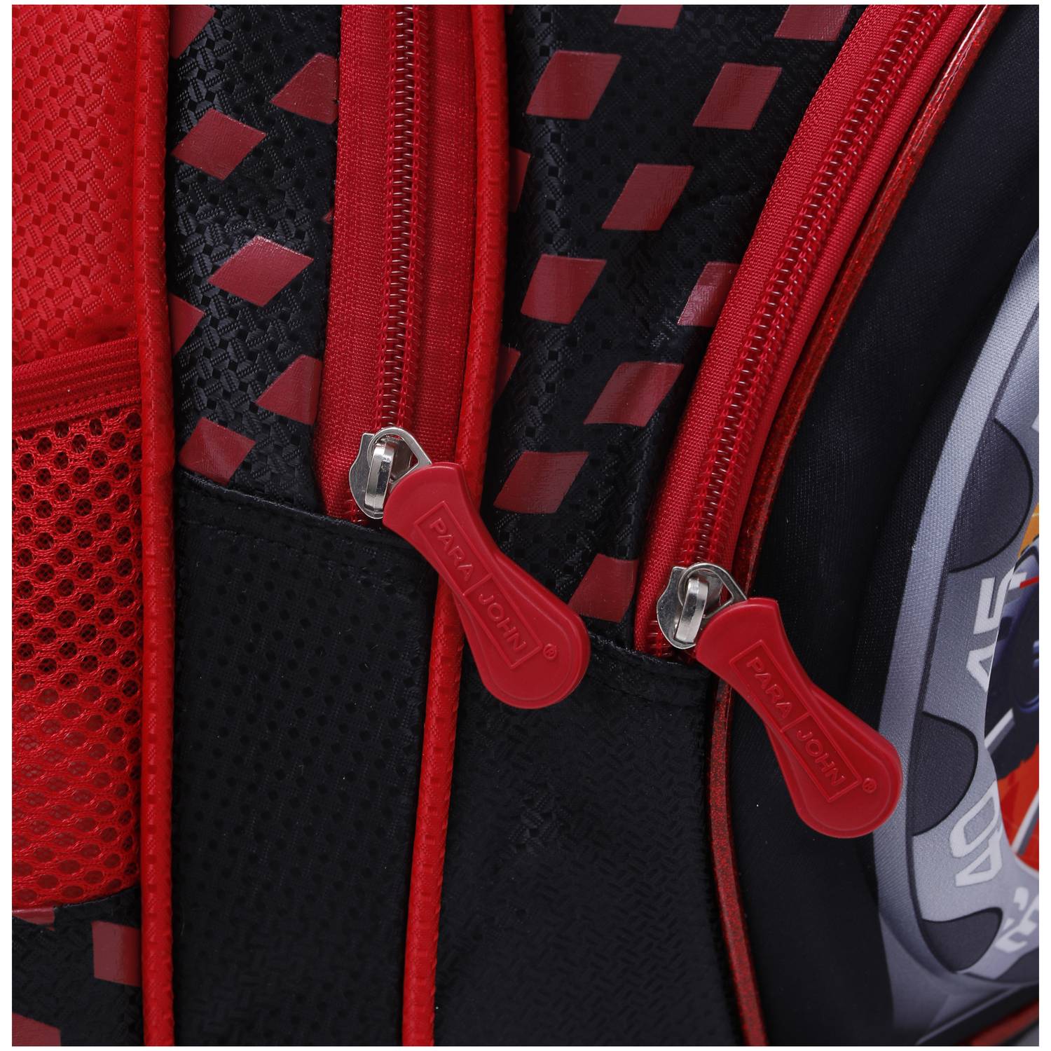 Para John 16inch Graphic Printed School Bag Red Para John 16inch Graphic Printed School Bag Red