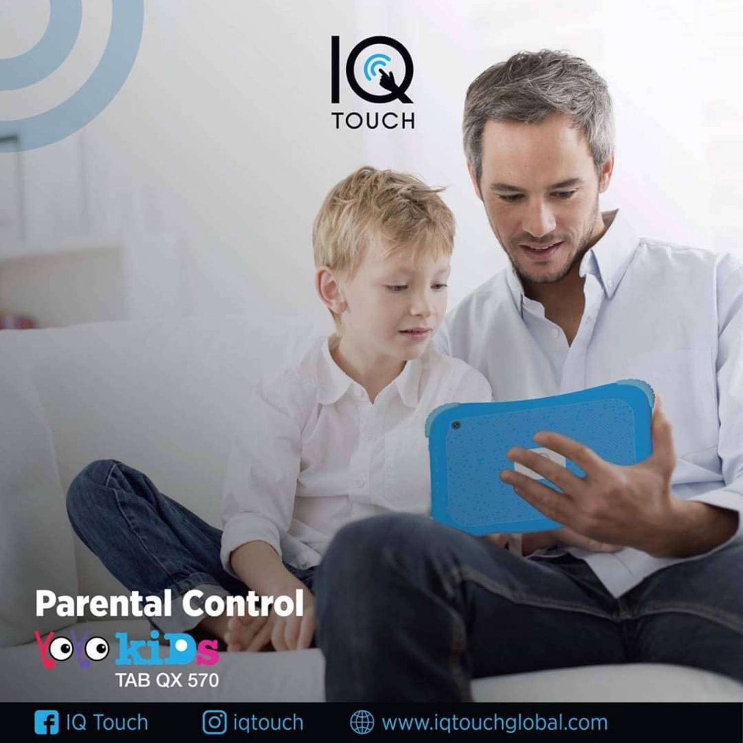 IQ Touch Yoyo Kids Tab QX 570 Tablet 16GB 1GB 7inch Blue IQ Touch Yoyo Kids Tab QX 570 Tablet 16GB 1GB 7inch Blue