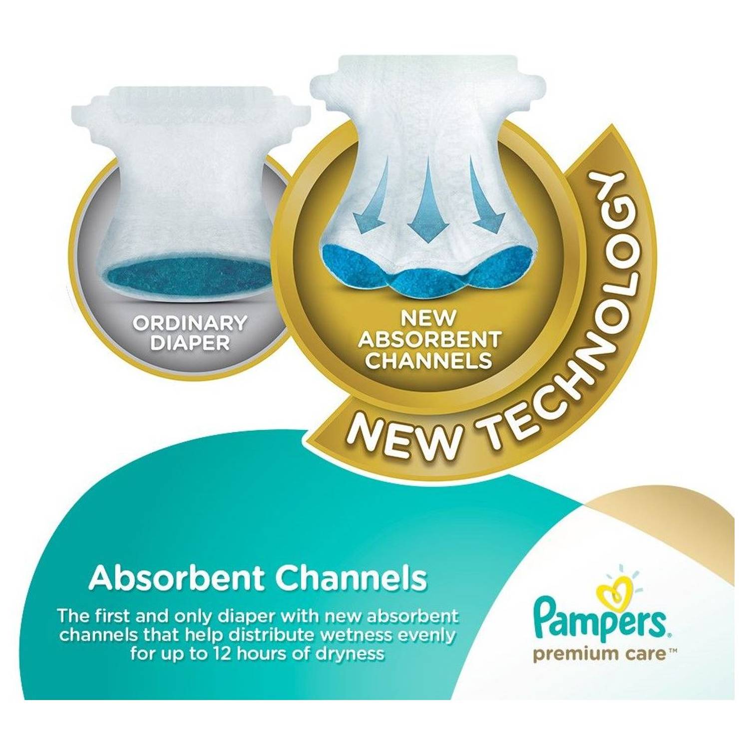 Pampers New Baby Dry Diapers Size 1 New born 2-5 Kg 156 Count Pampers New Baby Dry Diapers Size 1 New born 2-5 Kg 156 Count