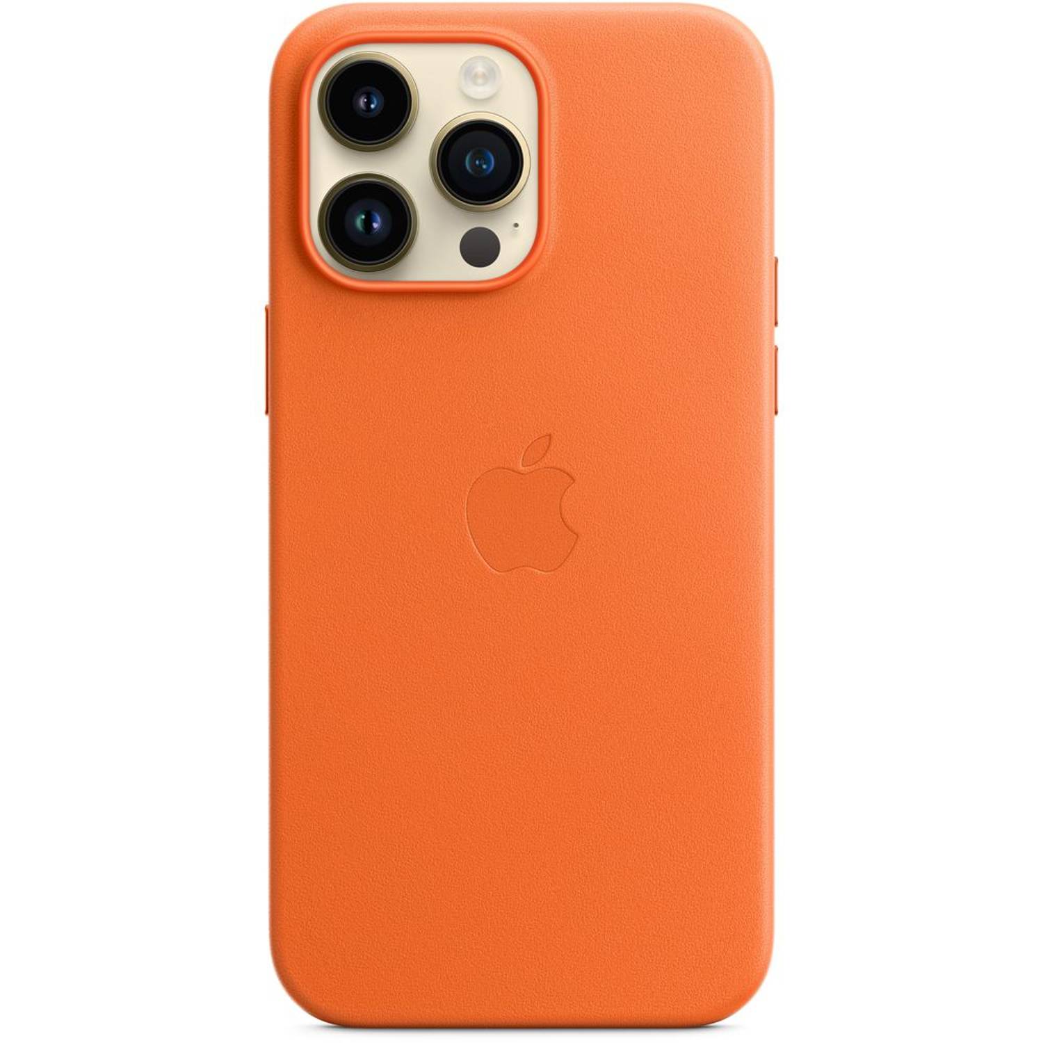 Apple iPhone 14 Pro Max Leather Case Orange with MagSafe Apple iPhone 14 Pro Max Leather Case Orange with MagSafe