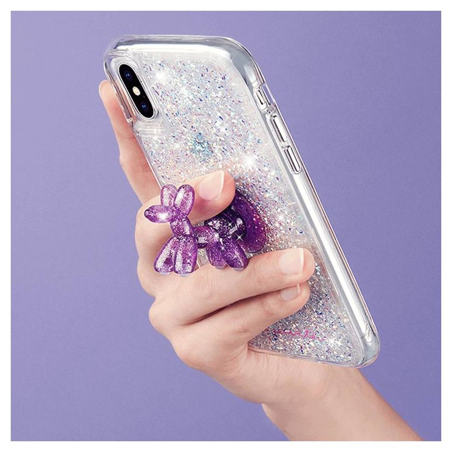 Case Mate CM037576 Stand Ups Balloon Dog Sheer Crystal Purple Case Mate CM037576 Stand Ups Balloon Dog Sheer Crystal Purple
