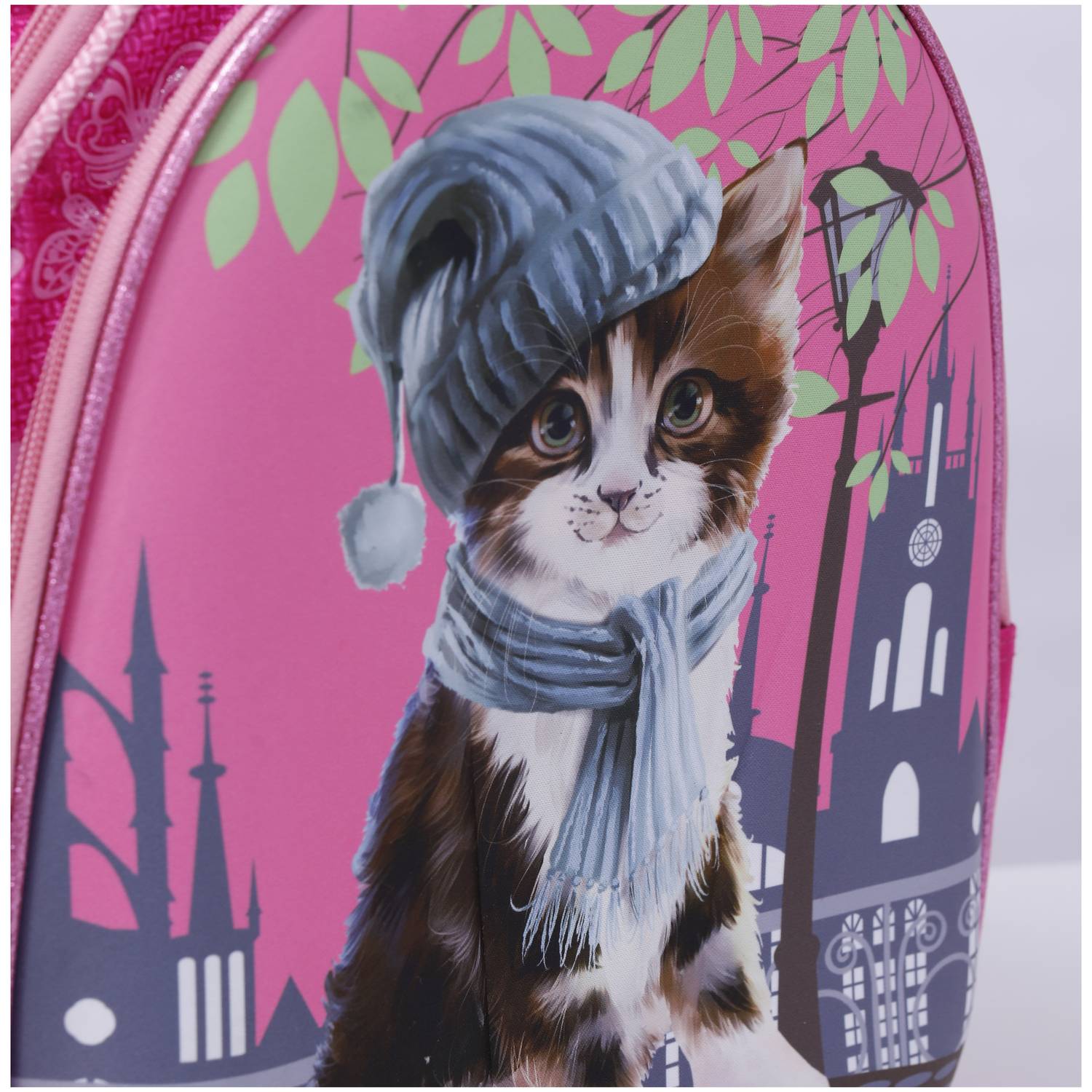 Para John 14inch Graphic Printed School Bag Pink Para John 14inch Graphic Printed School Bag Pink