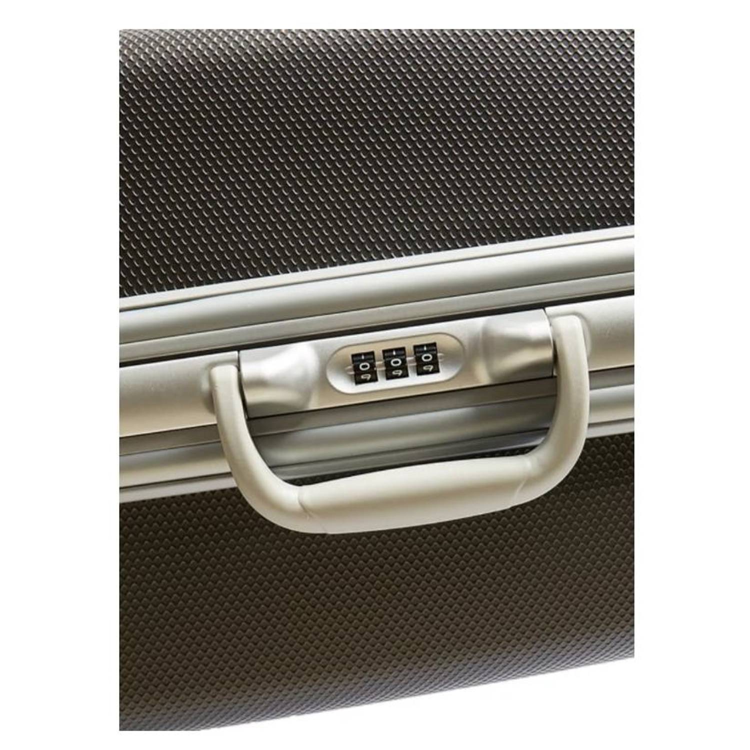 Eminent ABS Trolley Luggage Bag Dark Silver 25inch E8M6-25_SLVDR Eminent ABS Trolley Luggage Bag Dark Silver 25inch E8M6-25_SLVDR