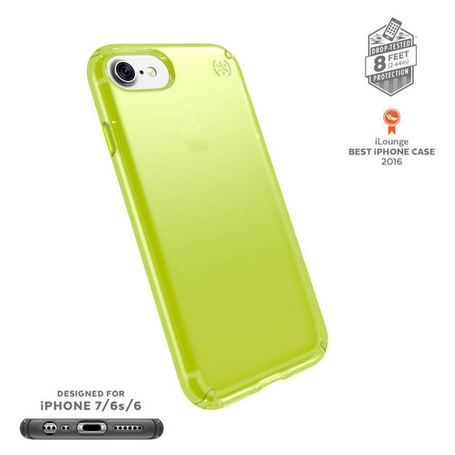 Speck Presidio Neon Case Clear/Yellow For Apple iPhone 7/6S/6 - 887356497 Speck Presidio Neon Case Clear/Yellow For Apple iPhone 7/6S/6 - 887356497