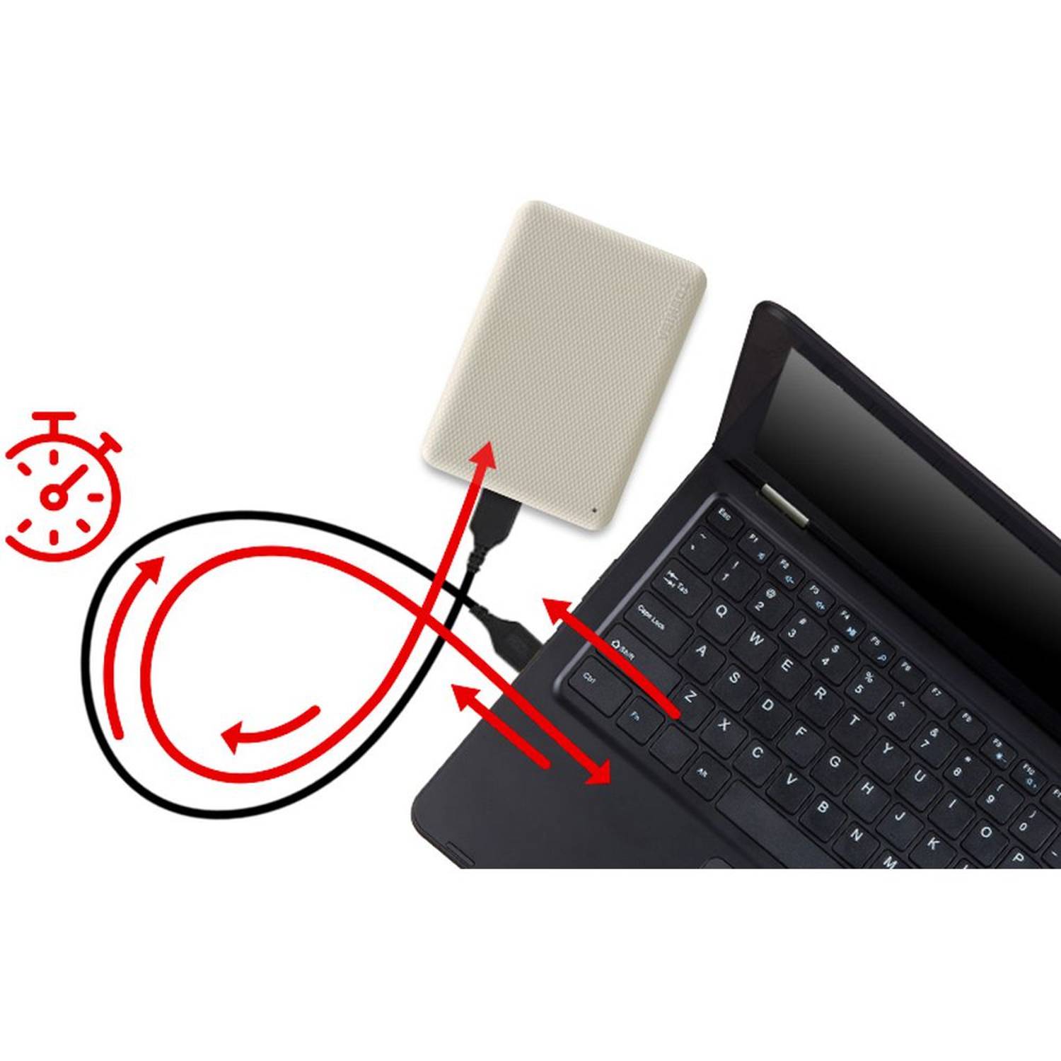 Toshiba Canvio Advance Portable Hard Drive USB3.2 4TB White HDTCA40EW3CA Toshiba Canvio Advance Portable Hard Drive USB3.2 4TB White HDTCA40EW3CA