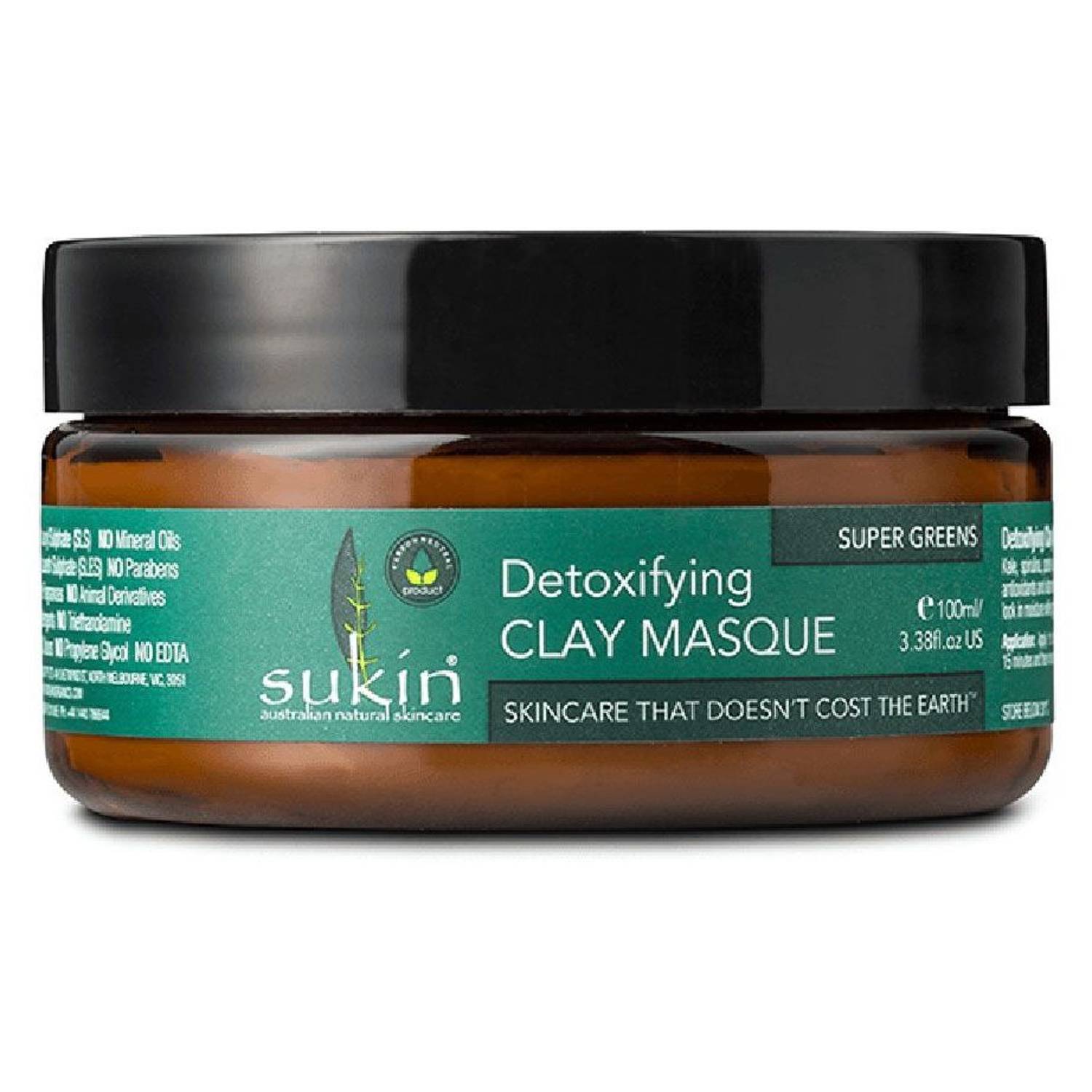 Sukin Super Greens Detoxifying Clay Masque 100ml Sukin Super Greens Detoxifying Clay Masque 100ml