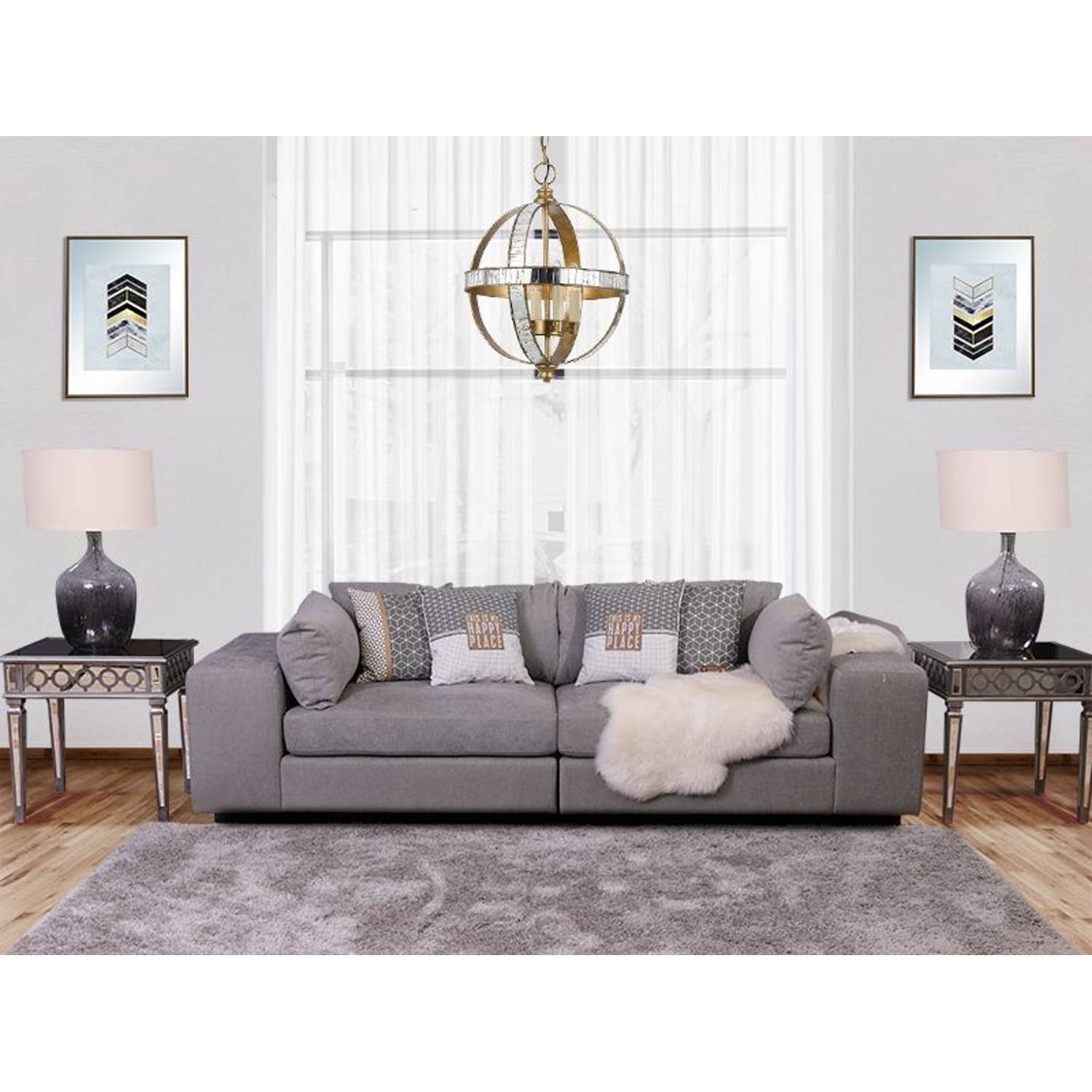 Pan Emirates Picasso 3 Seater Sofa STONE Pan Emirates Picasso 3 Seater Sofa STONE
