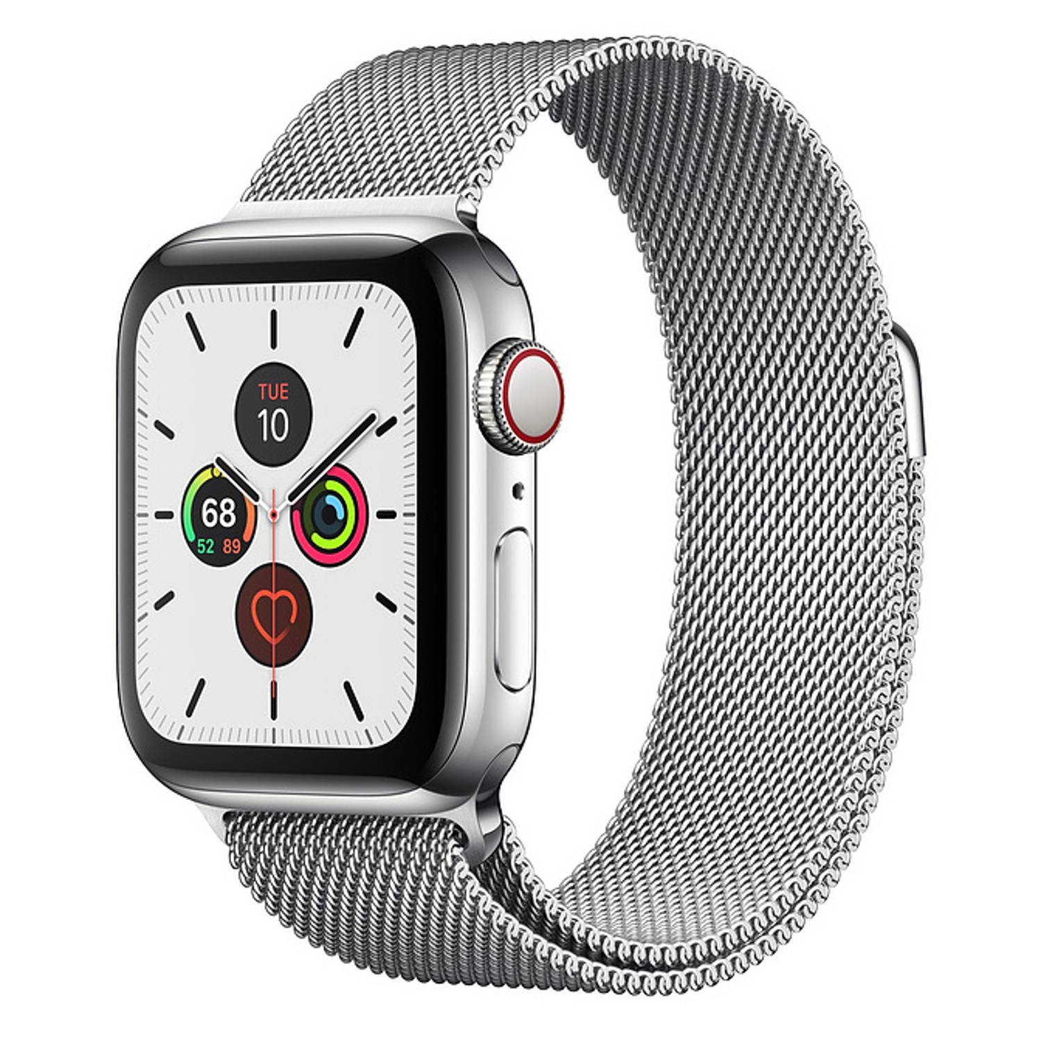 Apple Watch Series 5 GPS + Cellular 40mm Stainless Steel Case with Stainless Steel Milanese Loop Apple Watch Series 5 GPS + Cellular 40mm Stainless Steel Case with Stainless Steel Milanese Loop