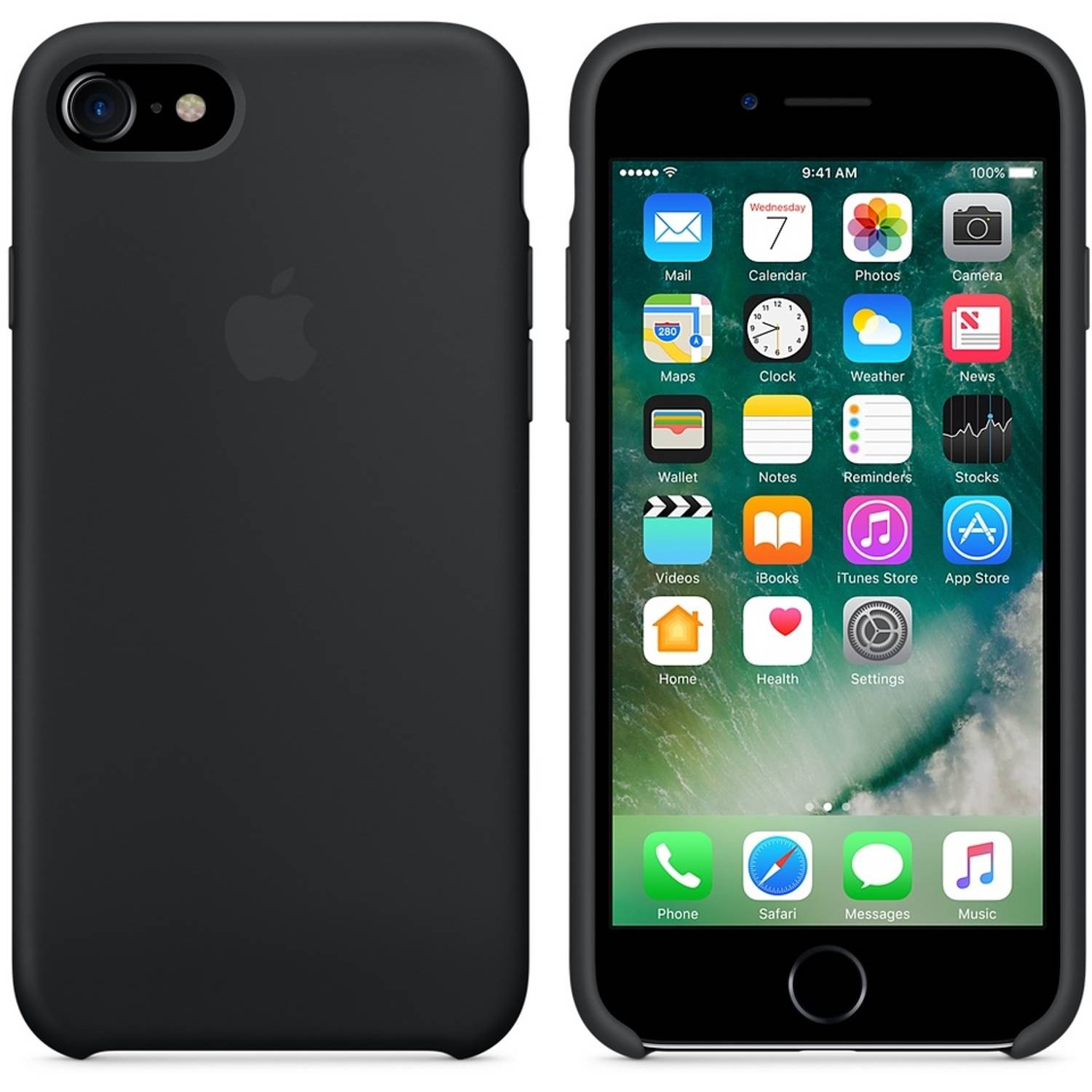 Apple MMW82ZM/A iphone 7 Silicone Case Black Apple MMW82ZM/A iphone 7 Silicone Case Black