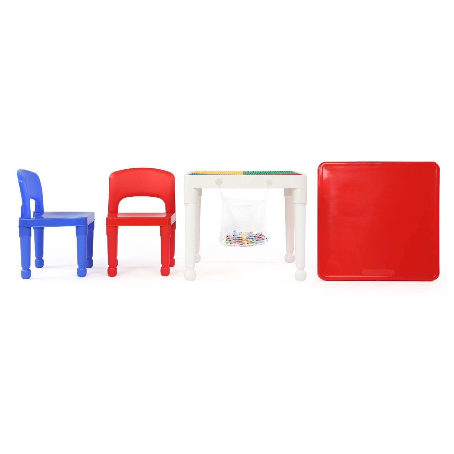 Tot Tutors 2-in-1 Plastic Lego Compatible Activity Table With 2 Chairs Tot Tutors 2-in-1 Plastic Lego Compatible Activity Table With 2 Chairs