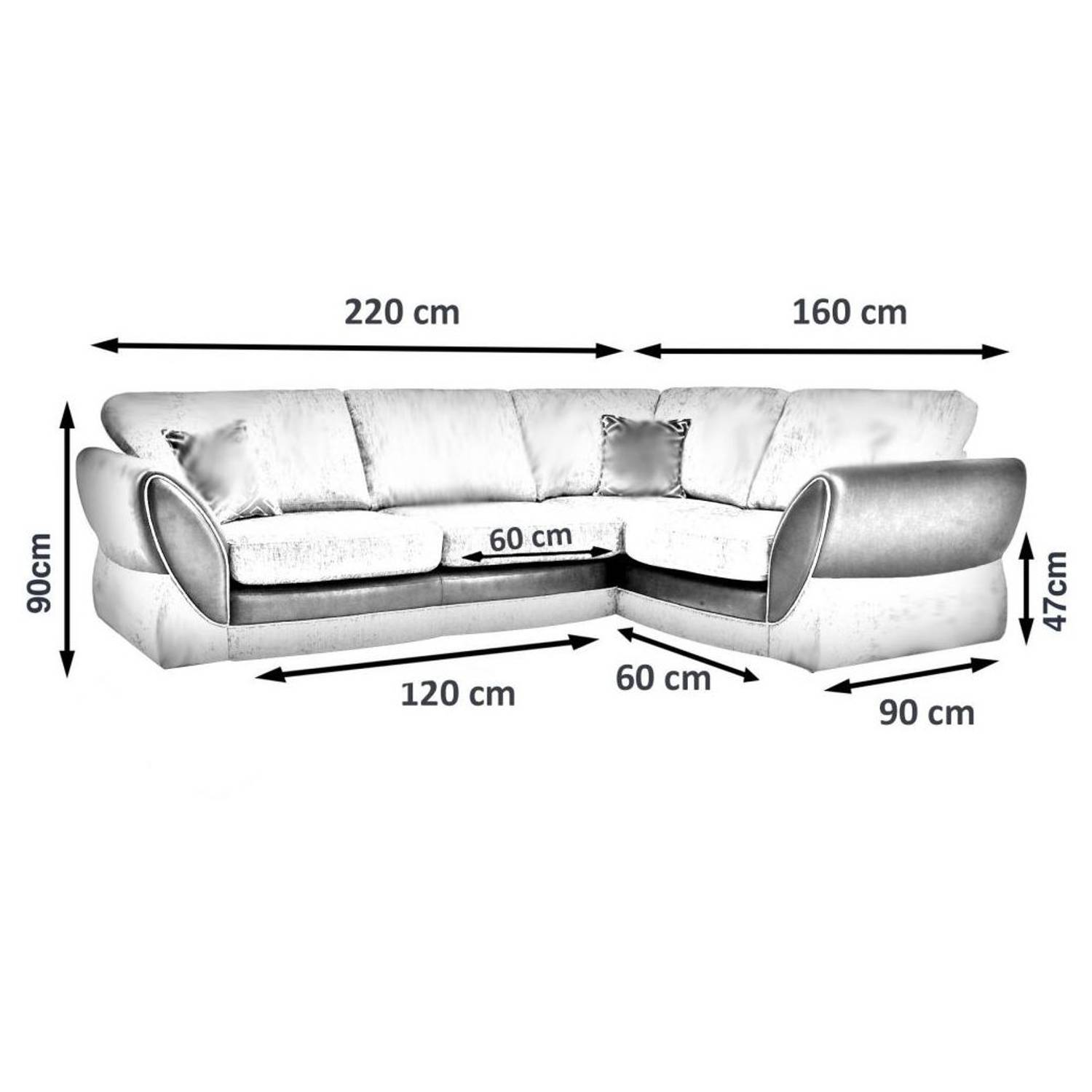 Galaxy Design Nina Series Corner Sofa Velvet Galaxy Design Nina Series Corner Sofa Velvet
