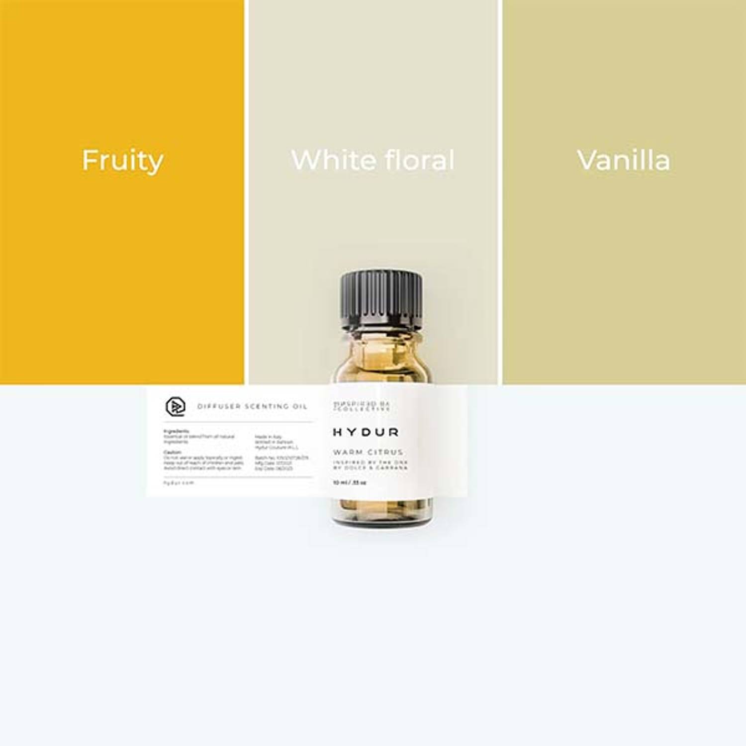 Hydur Warm Citrus Diffuser Scent Oil 10ml Hydur Warm Citrus Diffuser Scent Oil 10ml