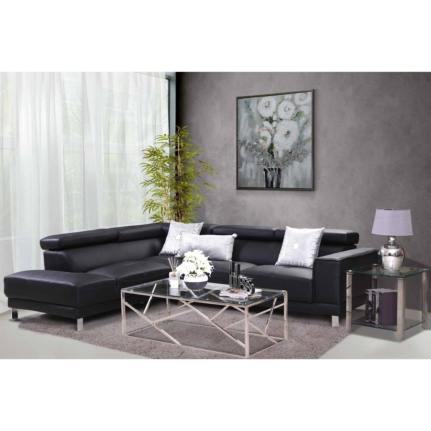 Pan Emirates Danli Corner Sofa (LHF) Black Pan Emirates Danli Corner Sofa (LHF) Black
