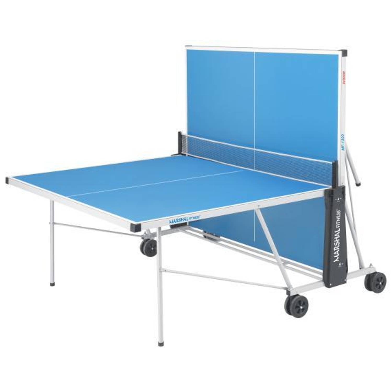 Marshal Fitness Table Tennis Ping Pong Table Foldable-Out Door with Post and Net Marshal Fitness Table Tennis Ping Pong Table Foldable-Out Door with Post and Net