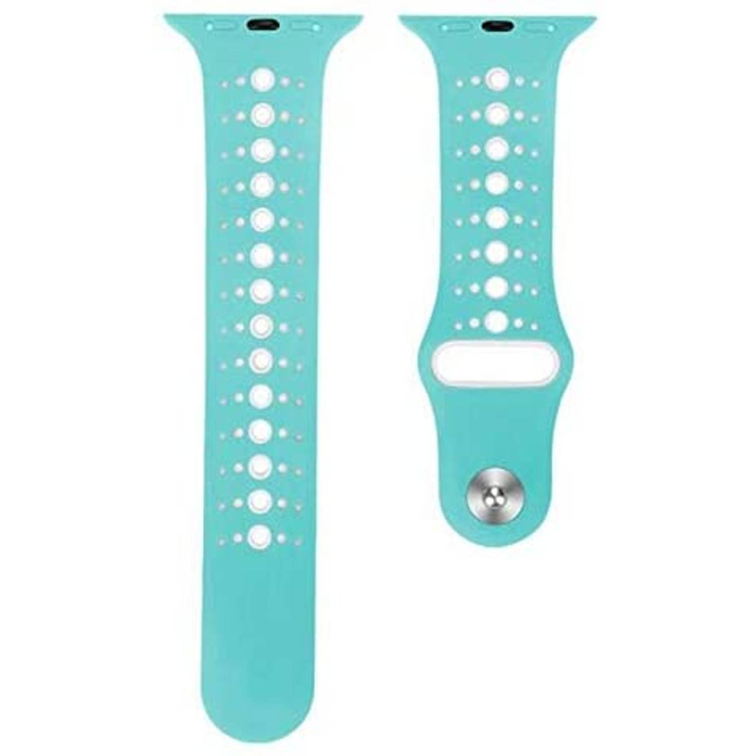 Amerteer Apple watch Band Compatible with Apple Watch Series 1/2/3/4/5/6 Green & White 38/40mm Amerteer Apple watch Band Compatible with Apple Watch Series 1/2/3/4/5/6 Green & White 38/40mm
