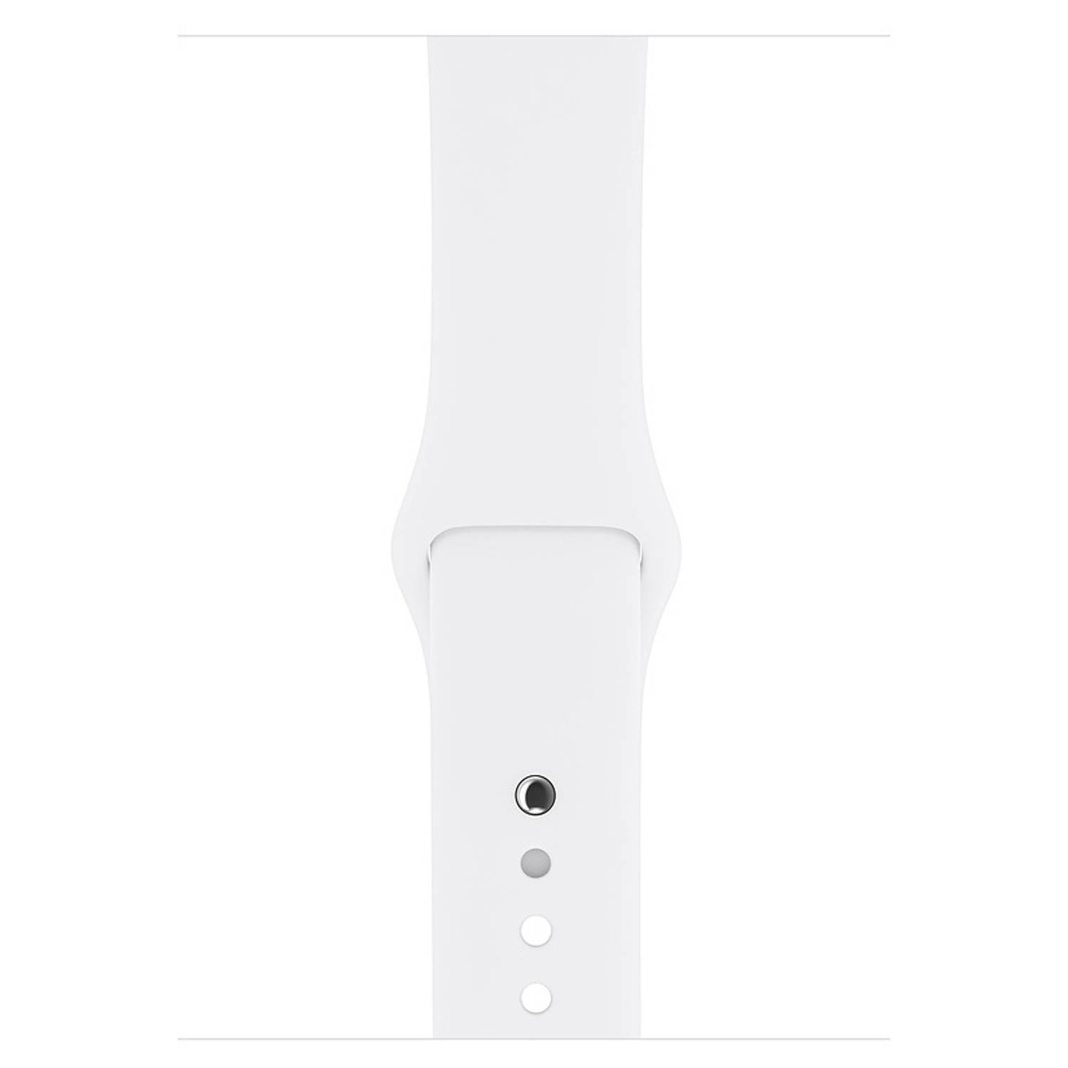 أبل سيريس 3 ساعة ذكية فضي مع سوار يد رياضي أبل سيريس 3 ساعة ذكية فضي مع سوار يد رياضي