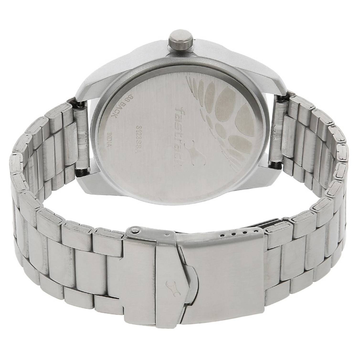 Fastrack 3123SM02 Casual Mens Silver Fastrack 3123SM02 Casual Mens Silver