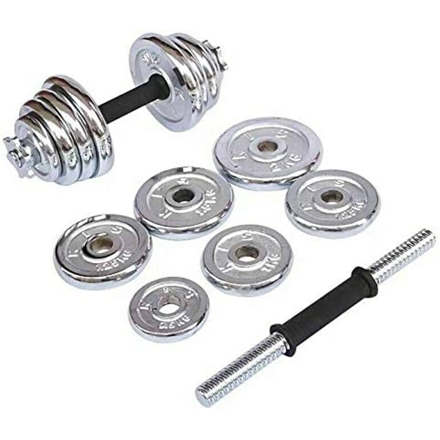 ULTIMAX Adjustable Dumbbell Set Chrome Plated Iron Dumbbell Kit for Home Gym Workout- 10 kg ULTIMAX Adjustable Dumbbell Set Chrome Plated Iron Dumbbell Kit for Home Gym Workout- 10 kg