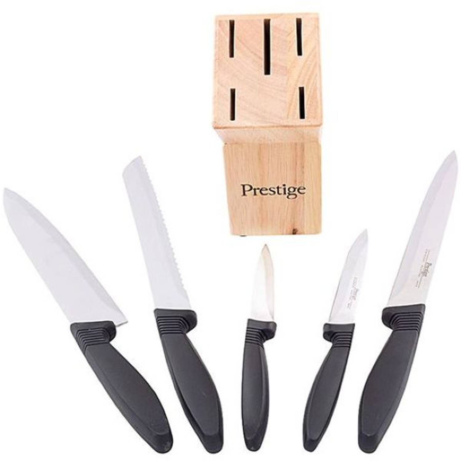 Prestige Basic Knife Block Set 6pc Prestige Basic Knife Block Set 6pc