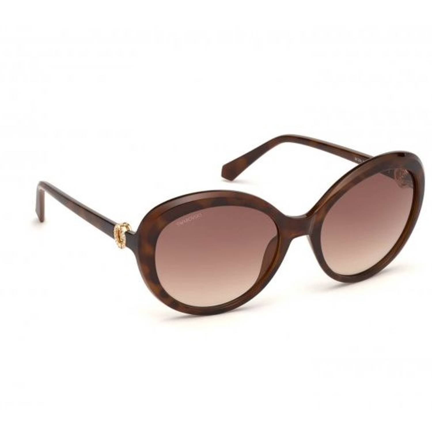 Swarovski SK0204-52F-58 Women's Sunglasses Dark Havana/Gradient Brown Swarovski SK0204-52F-58 Women's Sunglasses Dark Havana/Gradient Brown