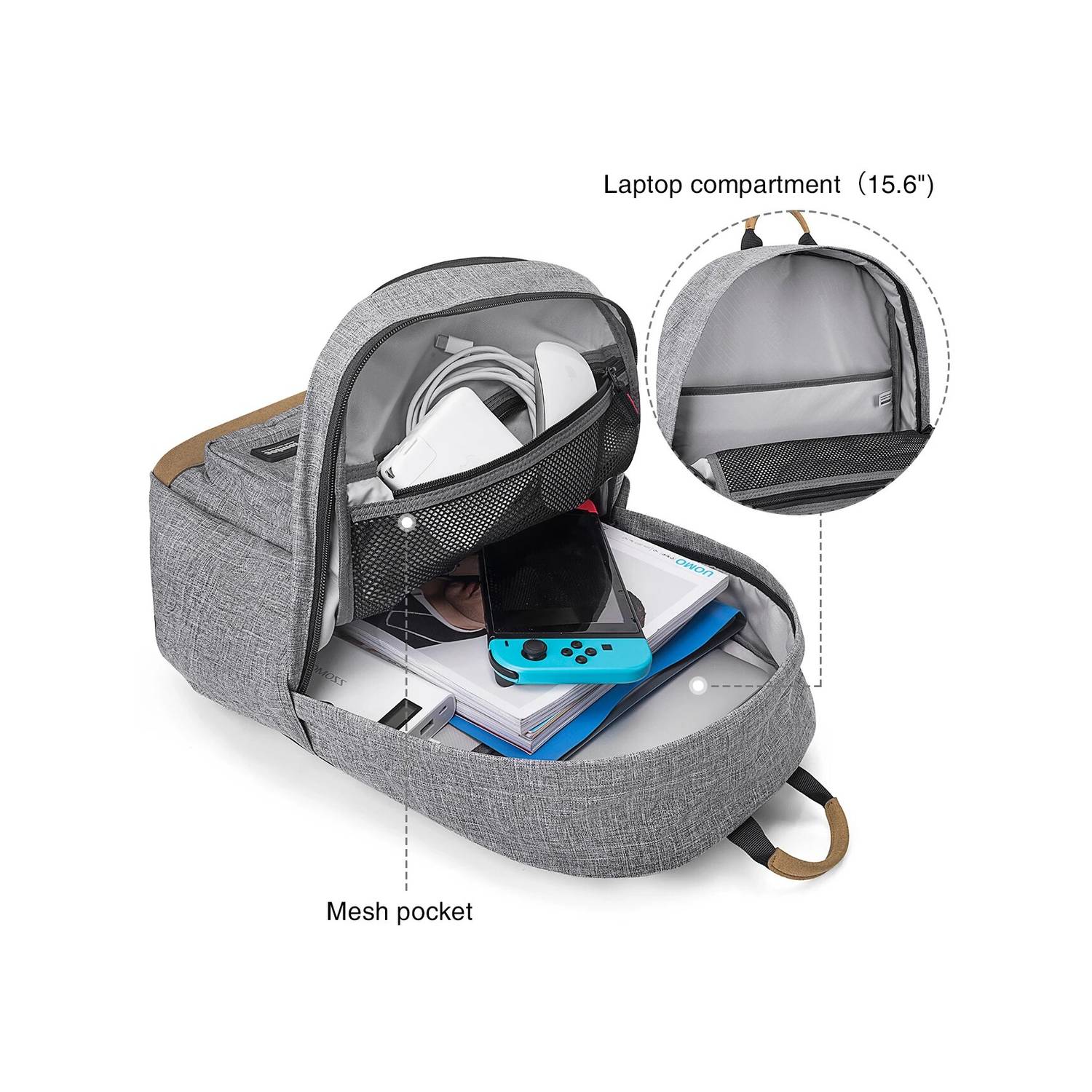 tomtoc A73-E01G01 Casual - A73 Laptop Backpack 15.6 tomtoc A73-E01G01 Casual - A73 Laptop Backpack 15.6