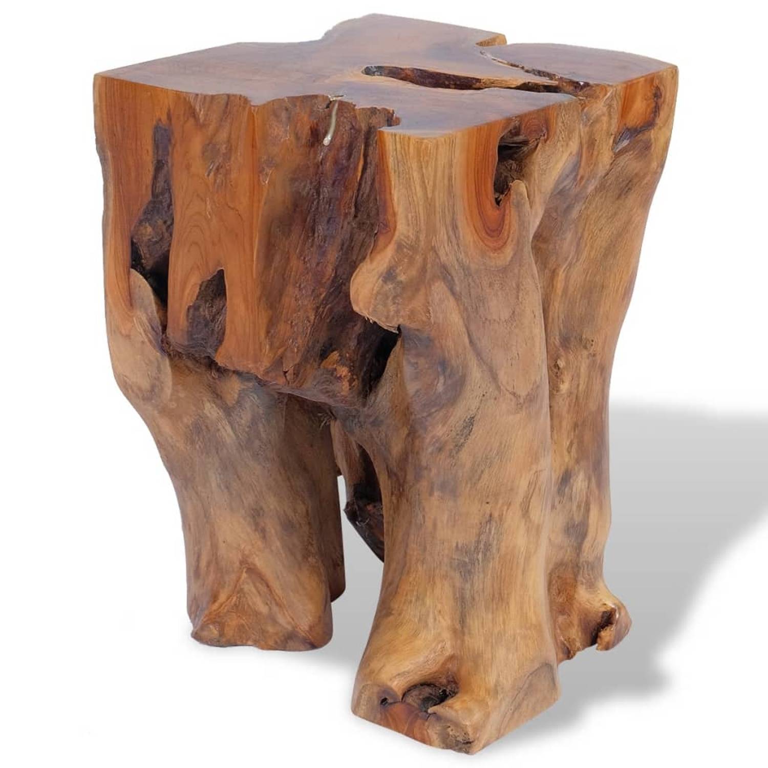 vidaXL Stool Solid Teak Wood vidaXL Stool Solid Teak Wood