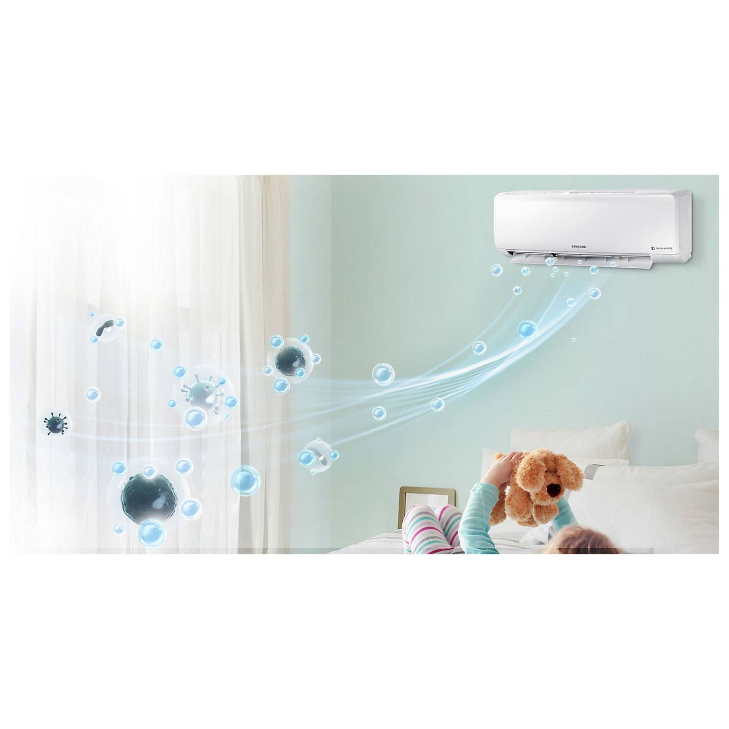 Samsung Split Air Conditioner 1.5 Ton AR18NVFHEWK Samsung Split Air Conditioner 1.5 Ton AR18NVFHEWK