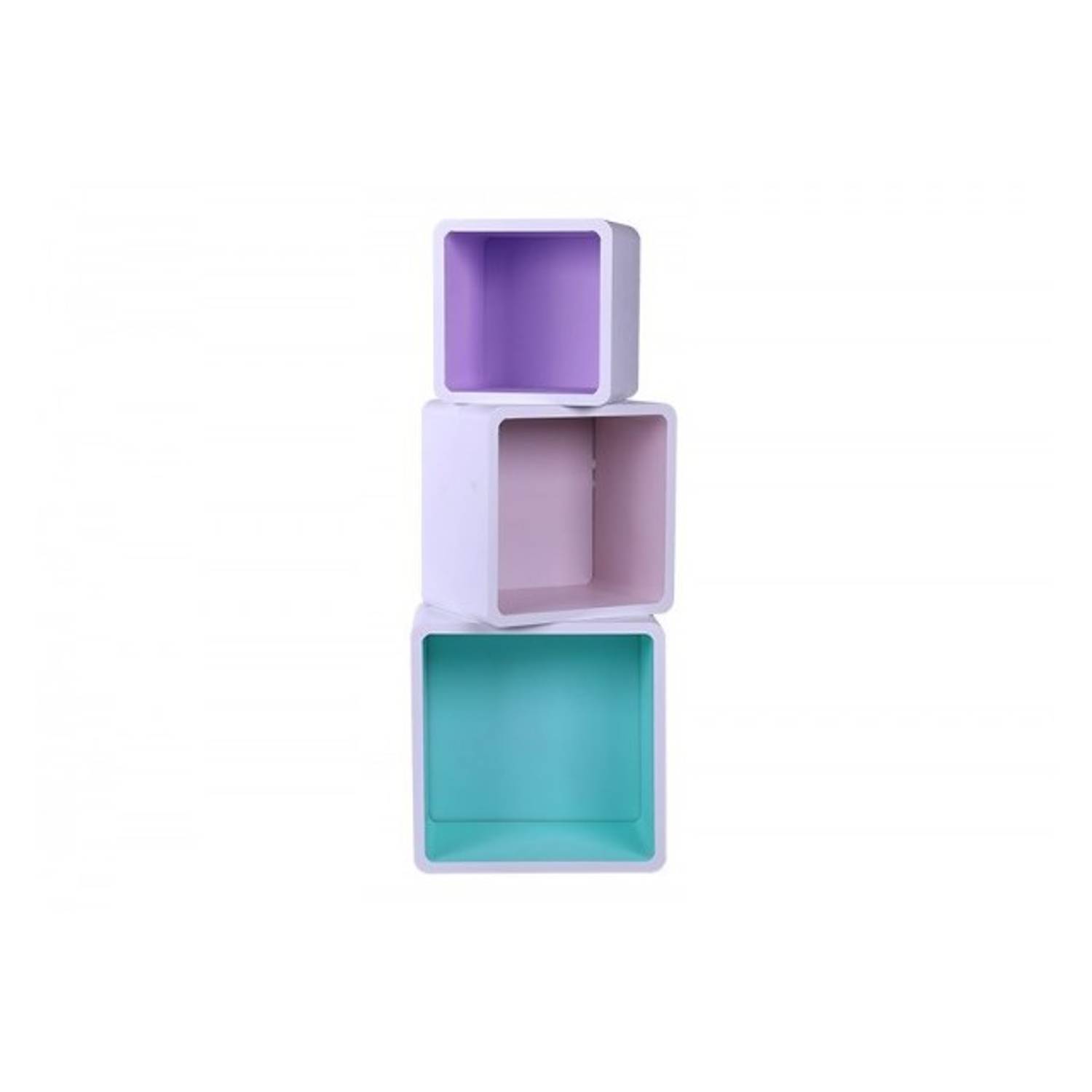 Pan Emirates Cosmos Cube Shelf S/3 White Pan Emirates Cosmos Cube Shelf S/3 White