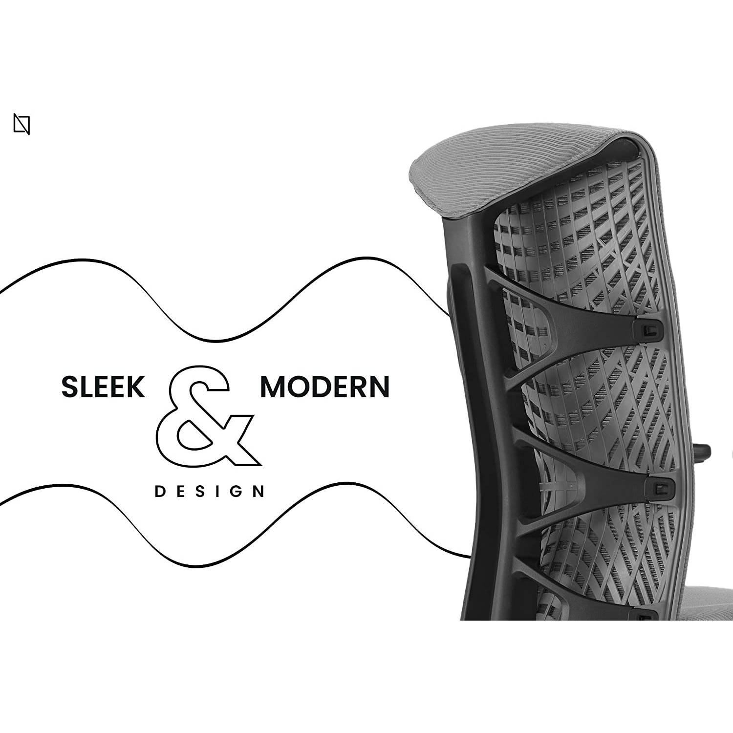 Navodesk Icon Chair, Premium Ergonomic Gaming & Office Chair (Grey Mesh, Black Frame) Navodesk Icon Chair, Premium Ergonomic Gaming & Office Chair (Grey Mesh, Black Frame)