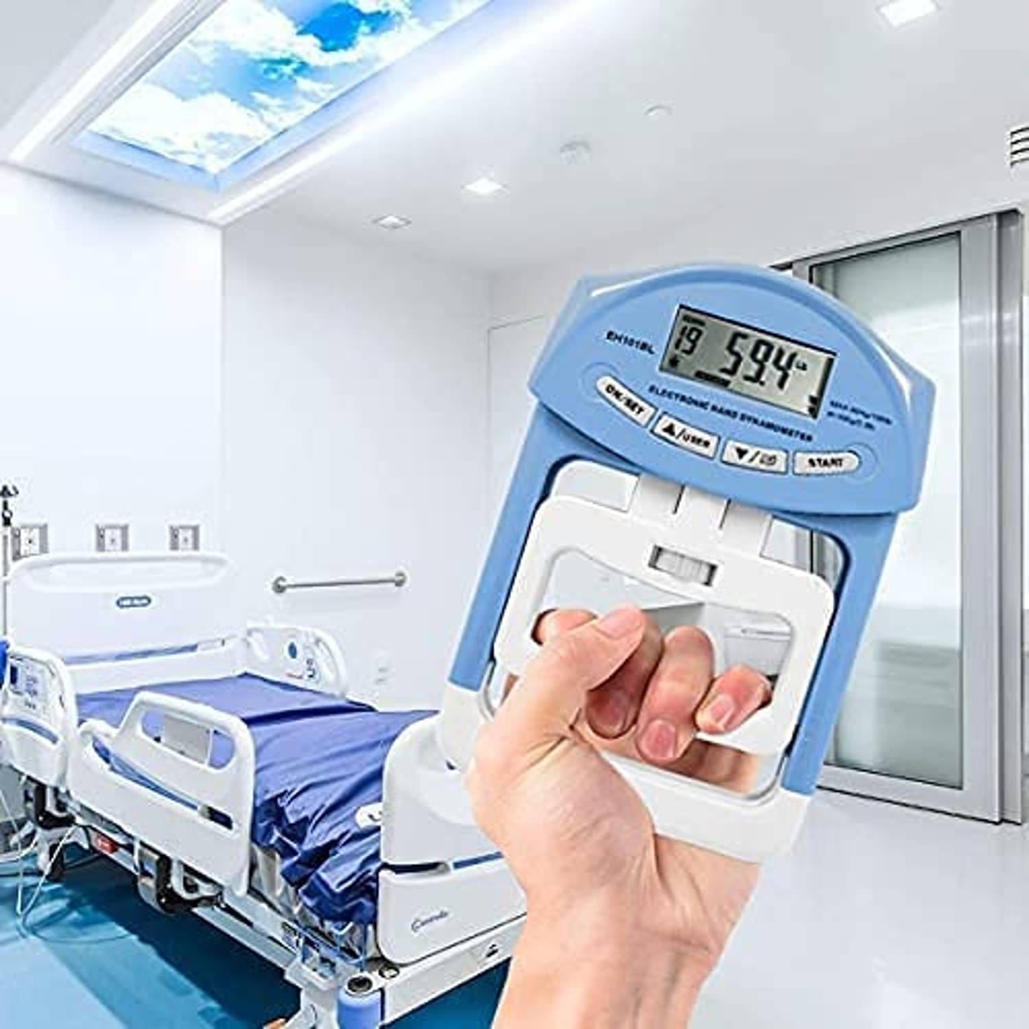 ULTIMAX Digital Hand Dynamometer Grip Strength Measurement Meter Auto Capturing Electronic Hand Grip Power 198Lbs / 90Kgs ULTIMAX Digital Hand Dynamometer Grip Strength Measurement Meter Auto Capturing Electronic Hand Grip Power 198Lbs / 90Kgs