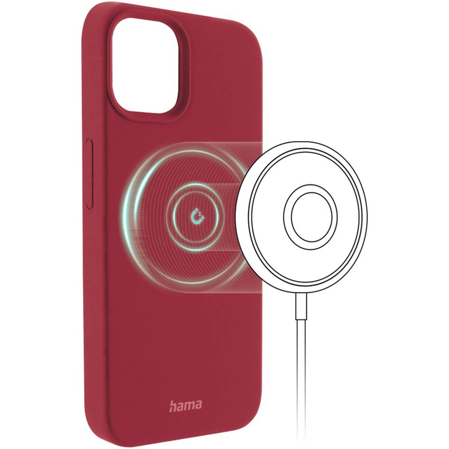 Hama MagCase Finest Feel Pro Case Red Apple iPhone 14 Hama MagCase Finest Feel Pro Case Red Apple iPhone 14