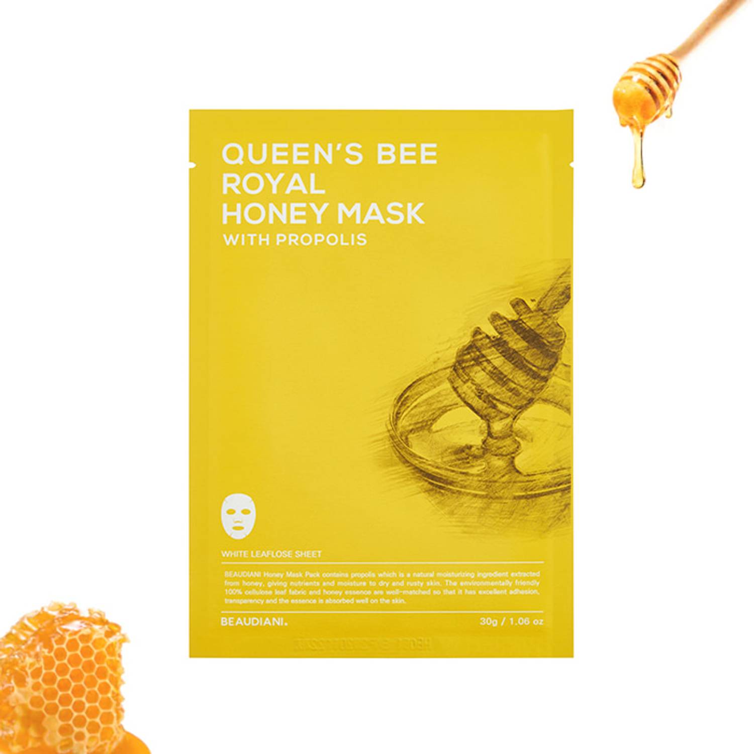 Beaudiani Queen's Bee Royal Honey Mask (10 EA) Beaudiani Queen's Bee Royal Honey Mask (10 EA)