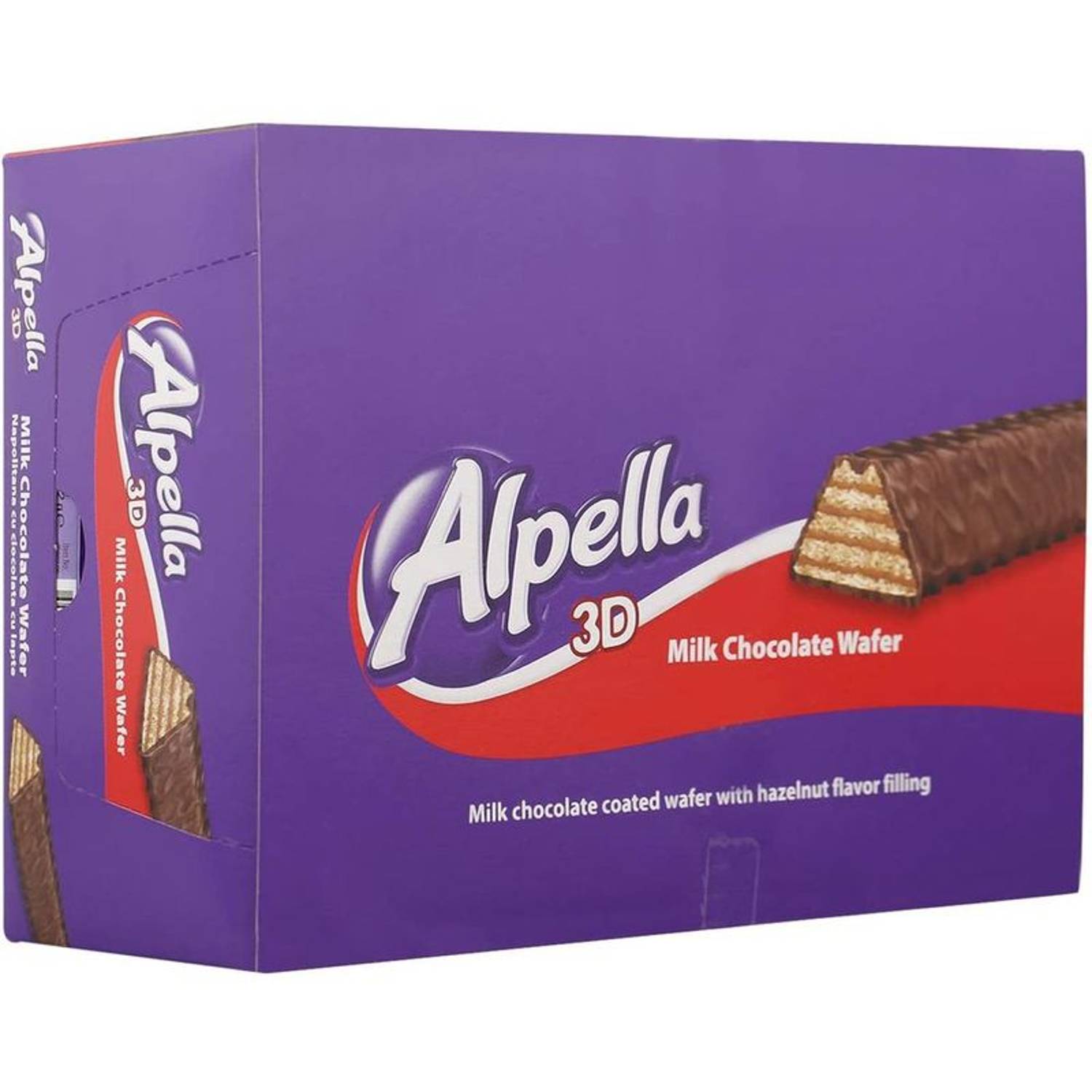 Ulker Alpella 3D Hazelnut Milk Chocolate Wafer 32gm(Pack of 24pcs) Ulker Alpella 3D Hazelnut Milk Chocolate Wafer 32gm(Pack of 24pcs)
