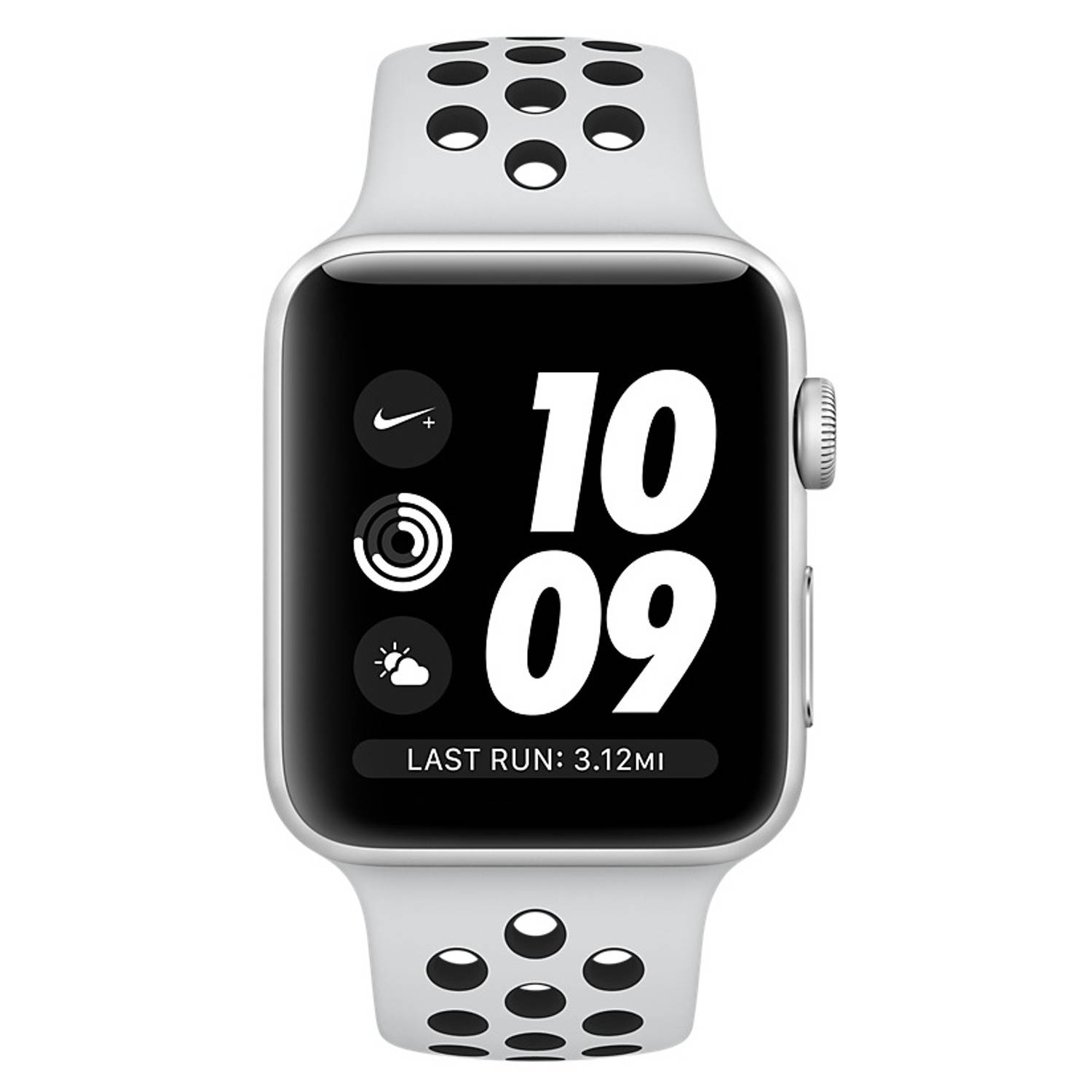 Apple Watch Nike+ Series 3 GPS - 42mm Silver Aluminium Case with Pure Platinum/Black Nike Sport Band Apple Watch Nike+ Series 3 GPS - 42mm Silver Aluminium Case with Pure Platinum/Black Nike Sport Band