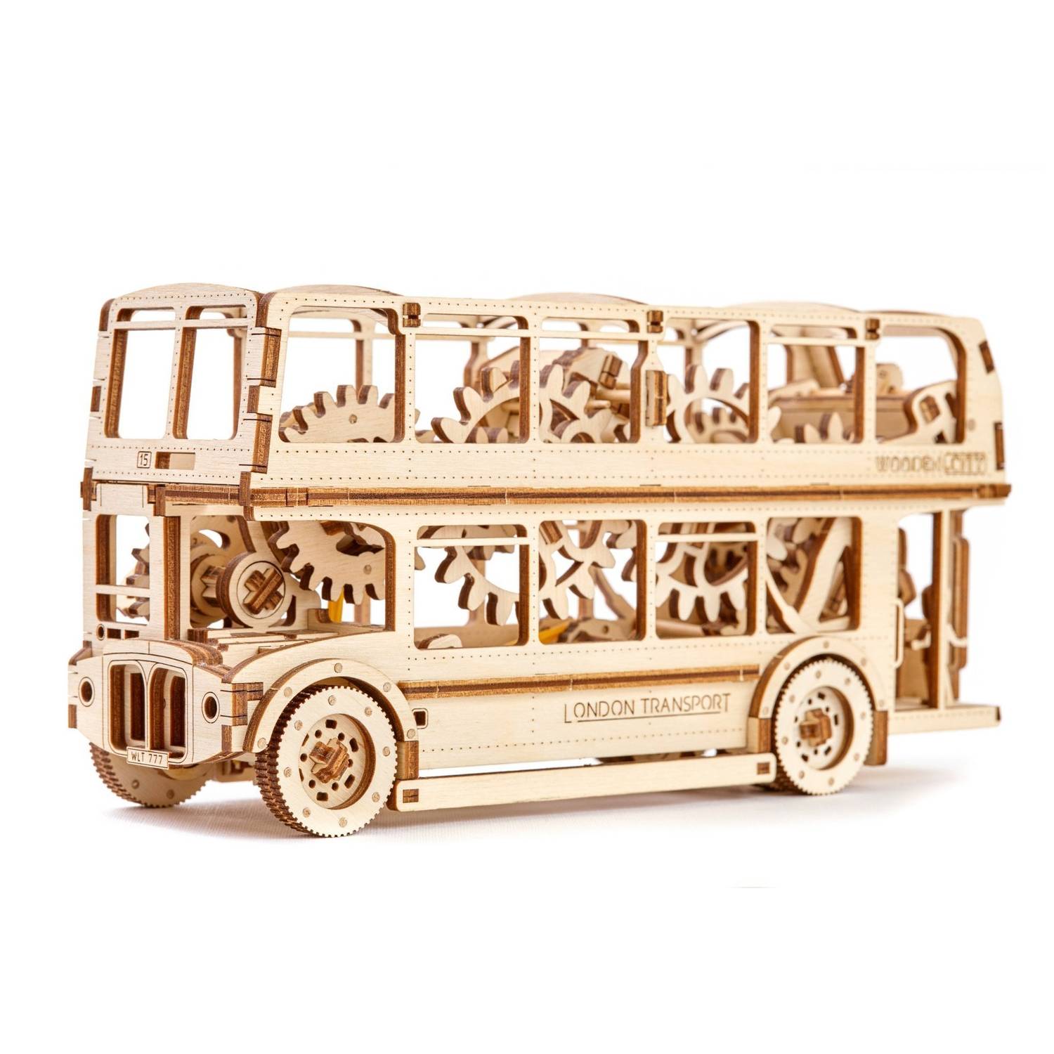 Wooden City London Bus 3D Mechanical Model Wooden City London Bus 3D Mechanical Model