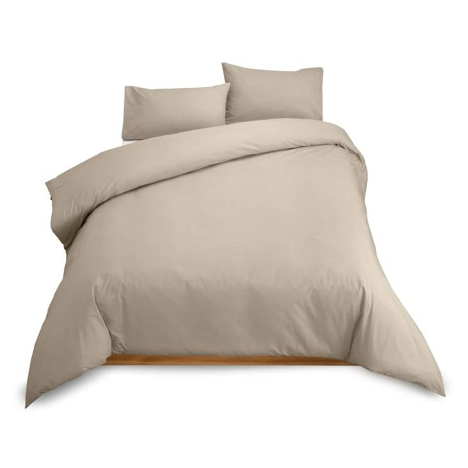 Kingtex Cover Double 225x245cm With Pillow cover Dark Beige Kingtex Cover Double 225x245cm With Pillow cover Dark Beige