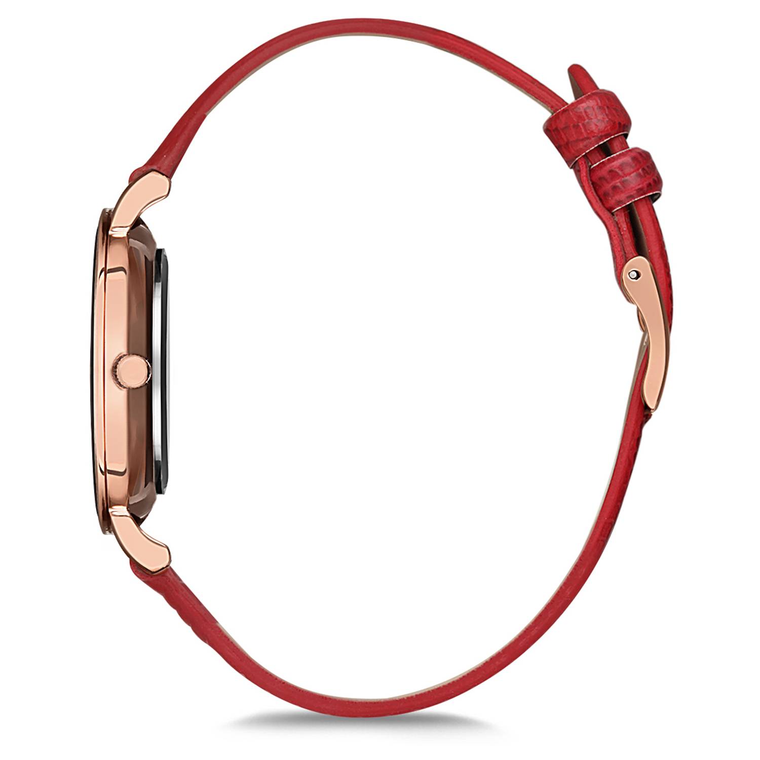 Omax Prime Collection Red Leather Analog Watch For Women PM003R60I Omax Prime Collection Red Leather Analog Watch For Women PM003R60I