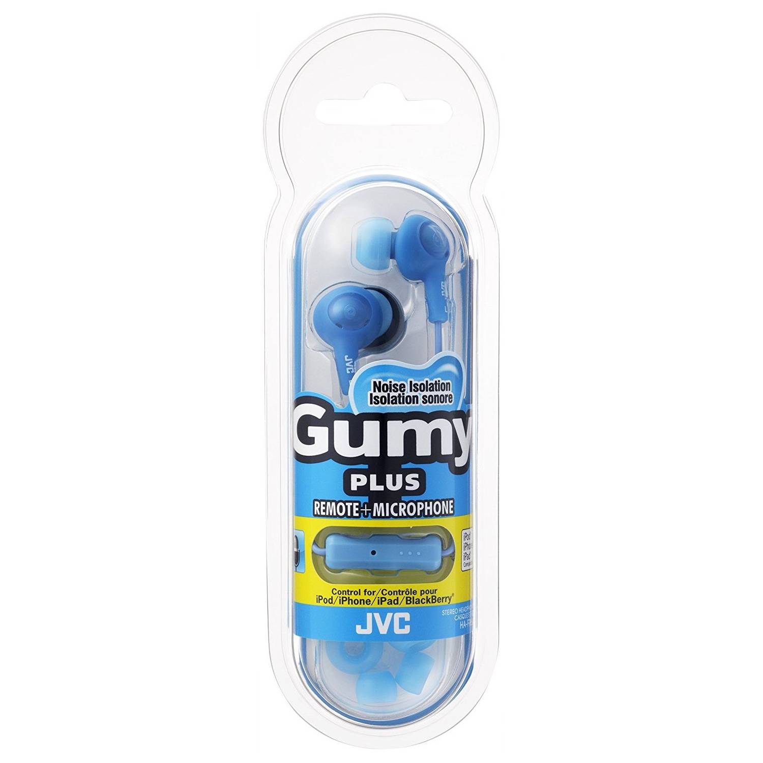 JVC Gumy Plus Wired Earphone Blue - HAFR6A JVC Gumy Plus Wired Earphone Blue - HAFR6A