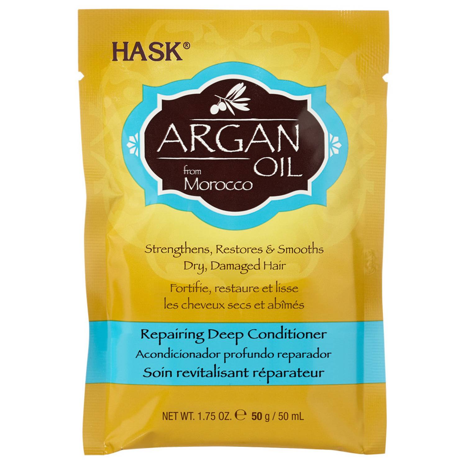 Hask HAS0033068 Argan Oil Intense Deep Conditioning Hair Treatment 50g Hask HAS0033068 Argan Oil Intense Deep Conditioning Hair Treatment 50g