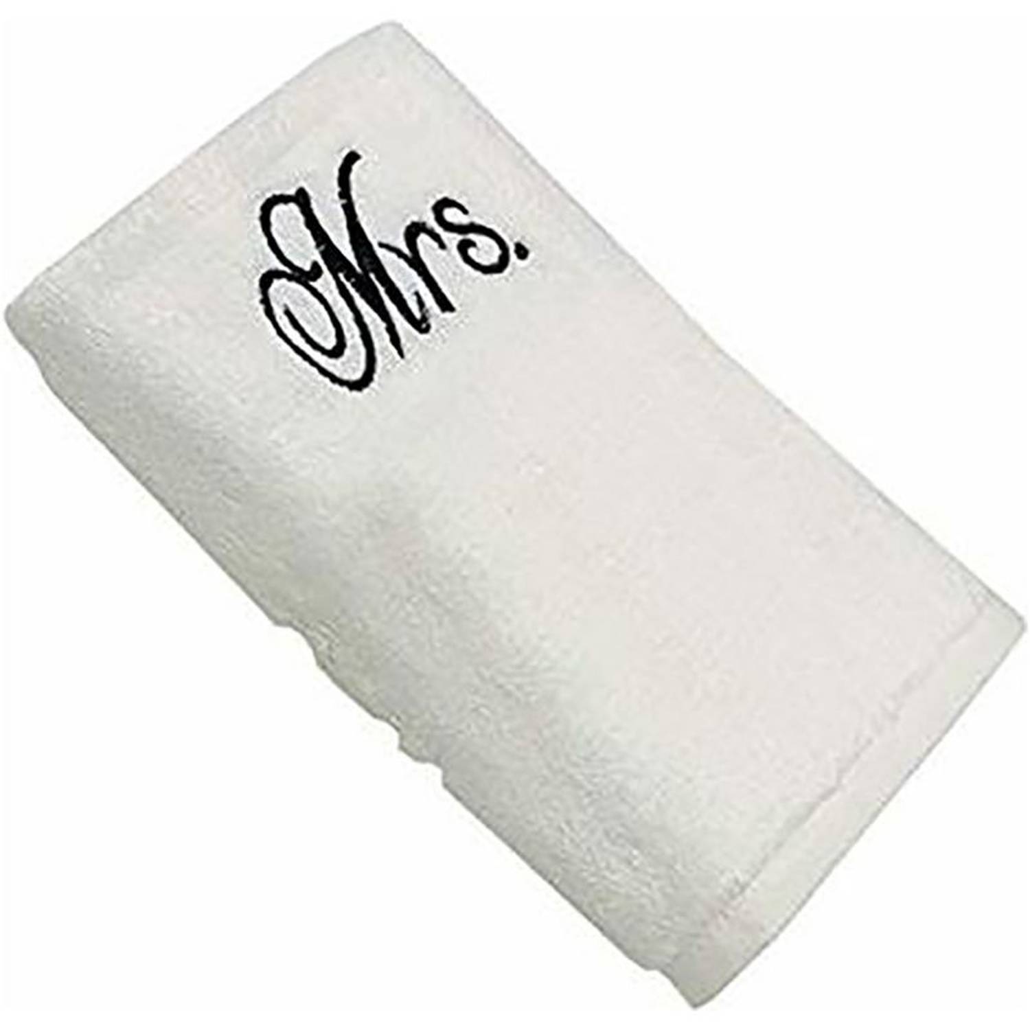 Personalized For You Cotton White Mrs. Embroidery Bath Towel 70*140 cm Personalized For You Cotton White Mrs. Embroidery Bath Towel 70*140 cm
