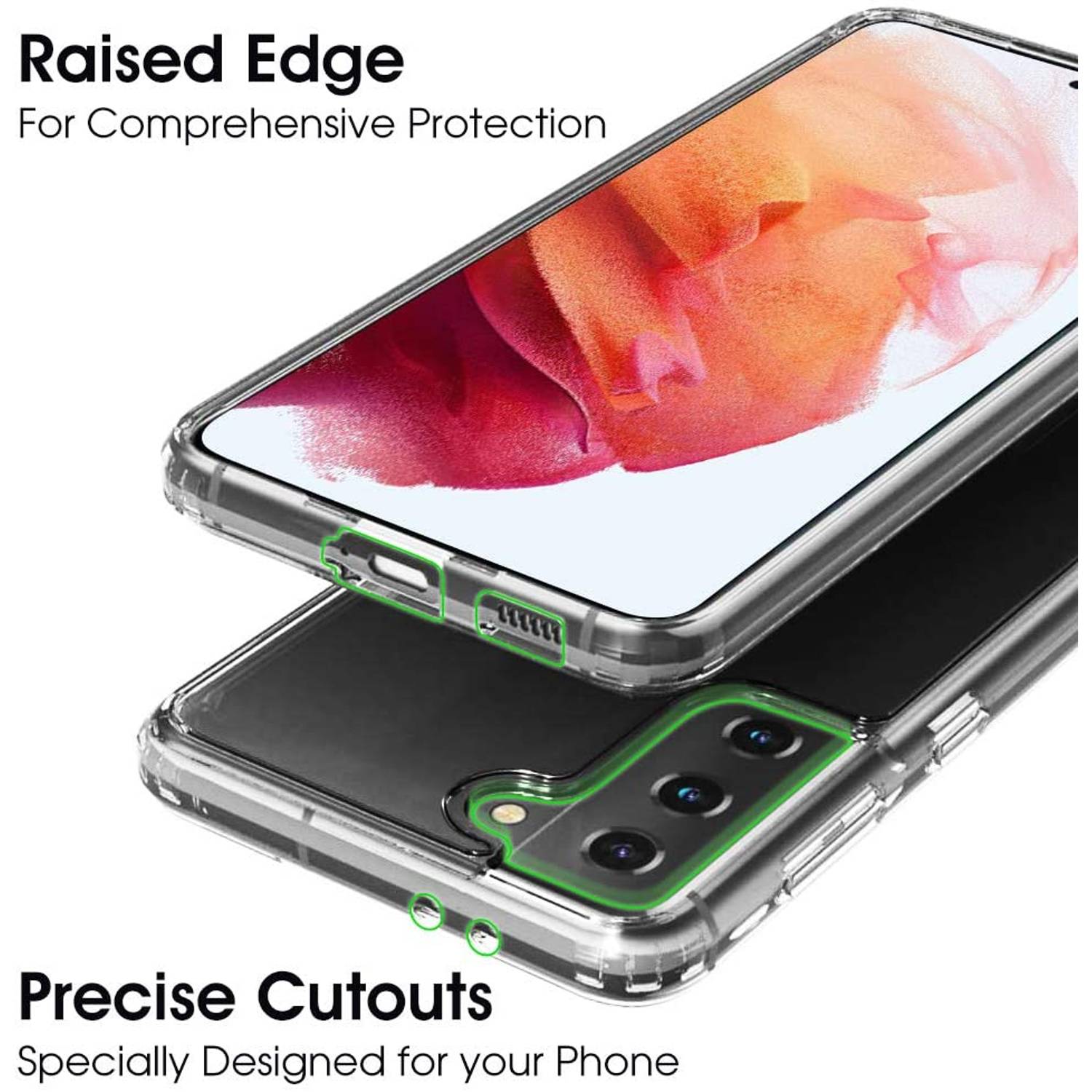 Amerteer Protective Case Cover For Samsung Galaxy S21 Plus 6.7inch Clear Amerteer Protective Case Cover For Samsung Galaxy S21 Plus 6.7inch Clear