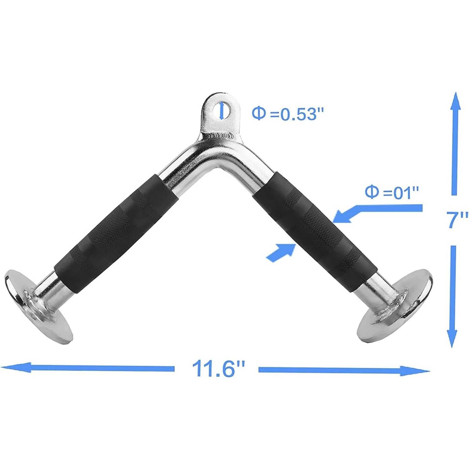 ULTIMAX V Bar Cable Attachment, Cable Machine Attachment Double for Gym 360 Steel Swivel Non Slip and Durable Handle ULTIMAX V Bar Cable Attachment, Cable Machine Attachment Double for Gym 360 Steel Swivel Non Slip and Durable Handle