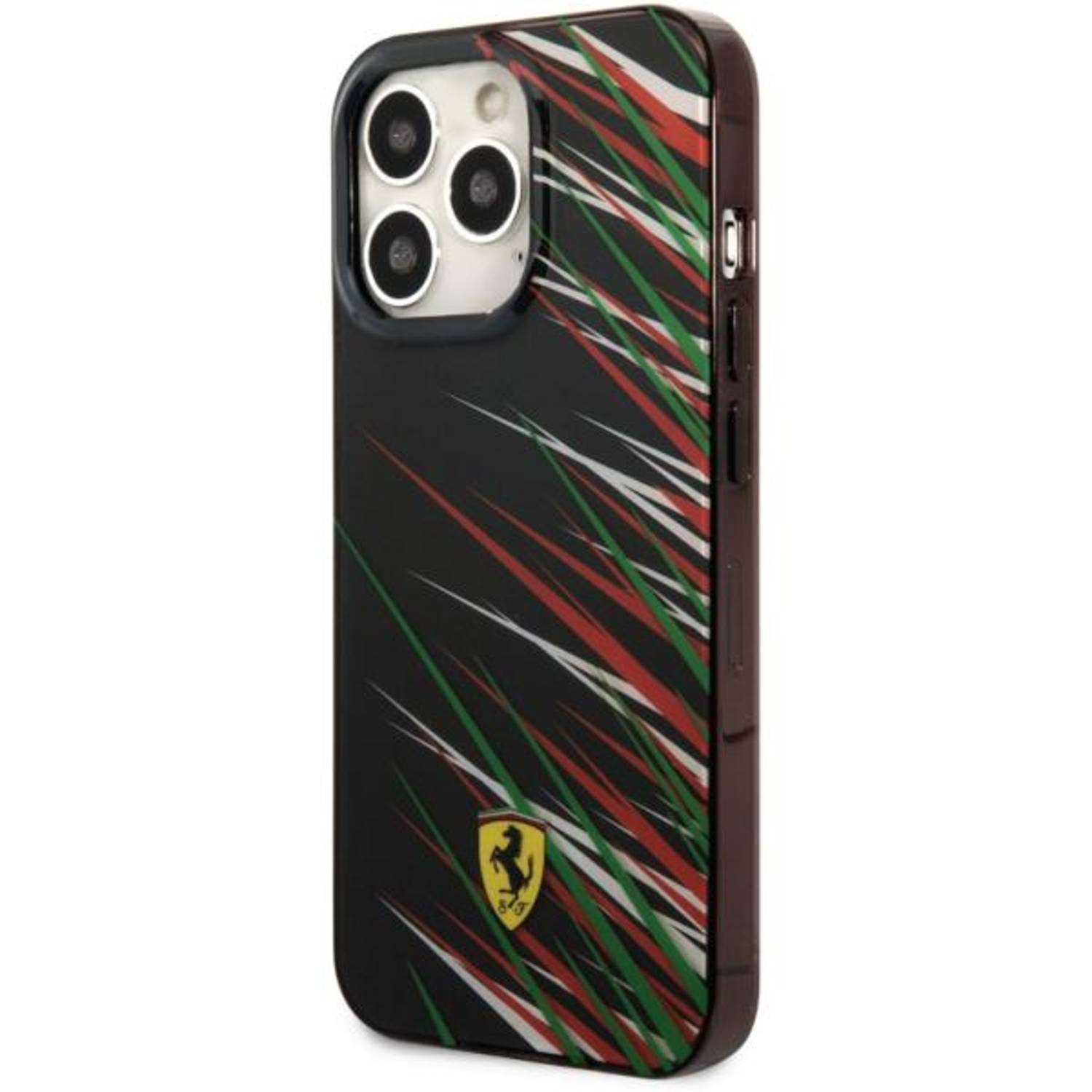 Ferrari Case Black With Double Layer Grass Print iPhone 14 Pro Ferrari Case Black With Double Layer Grass Print iPhone 14 Pro