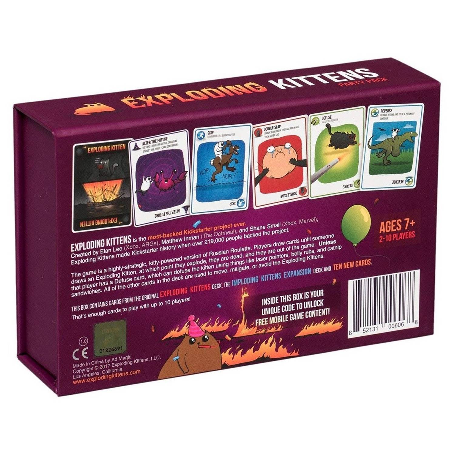 Breaking Games Exploding Kittens Party Box Base Game Breaking Games Exploding Kittens Party Box Base Game