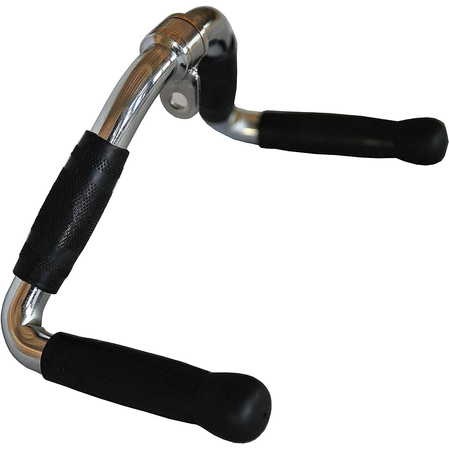 ULTIMAX Barbell Deluxe Revolving Bar, Solid Steel Tricep Press Down Bar with Rubber Handgrips & Revolving Hanger, Multi-Exerciser Cable Attachment Bar ULTIMAX Barbell Deluxe Revolving Bar, Solid Steel Tricep Press Down Bar with Rubber Handgrips & Revolving Hanger, Multi-Exerciser Cable Attachment Bar