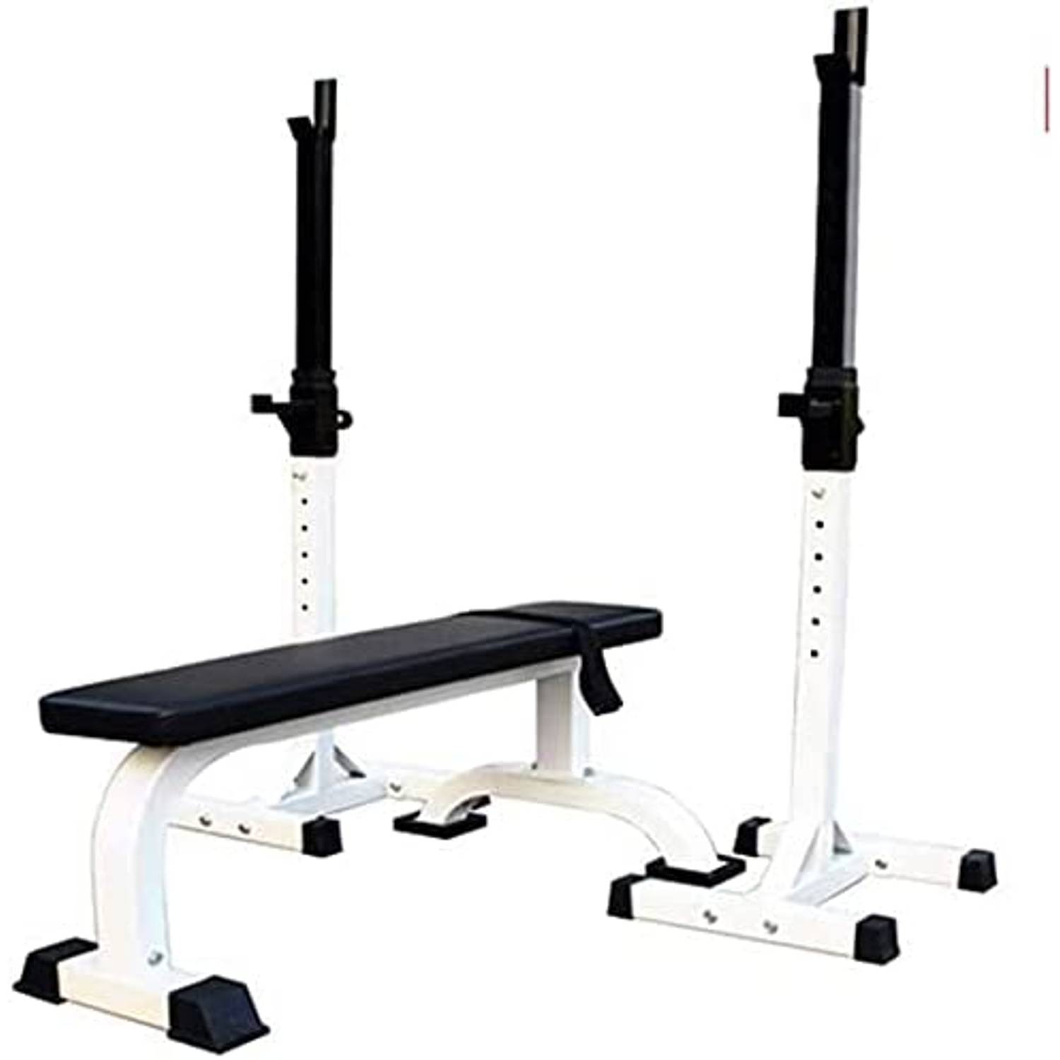 ULTIMAX Adjustable Squat Rack Stand Max Load 441 Lbs Free Bench Press Portable Dumbbell Rack - Barbell Rack Multi-Function Weight Lifting Home Gym ULTIMAX Adjustable Squat Rack Stand Max Load 441 Lbs Free Bench Press Portable Dumbbell Rack - Barbell Rack Multi-Function Weight Lifting Home Gym