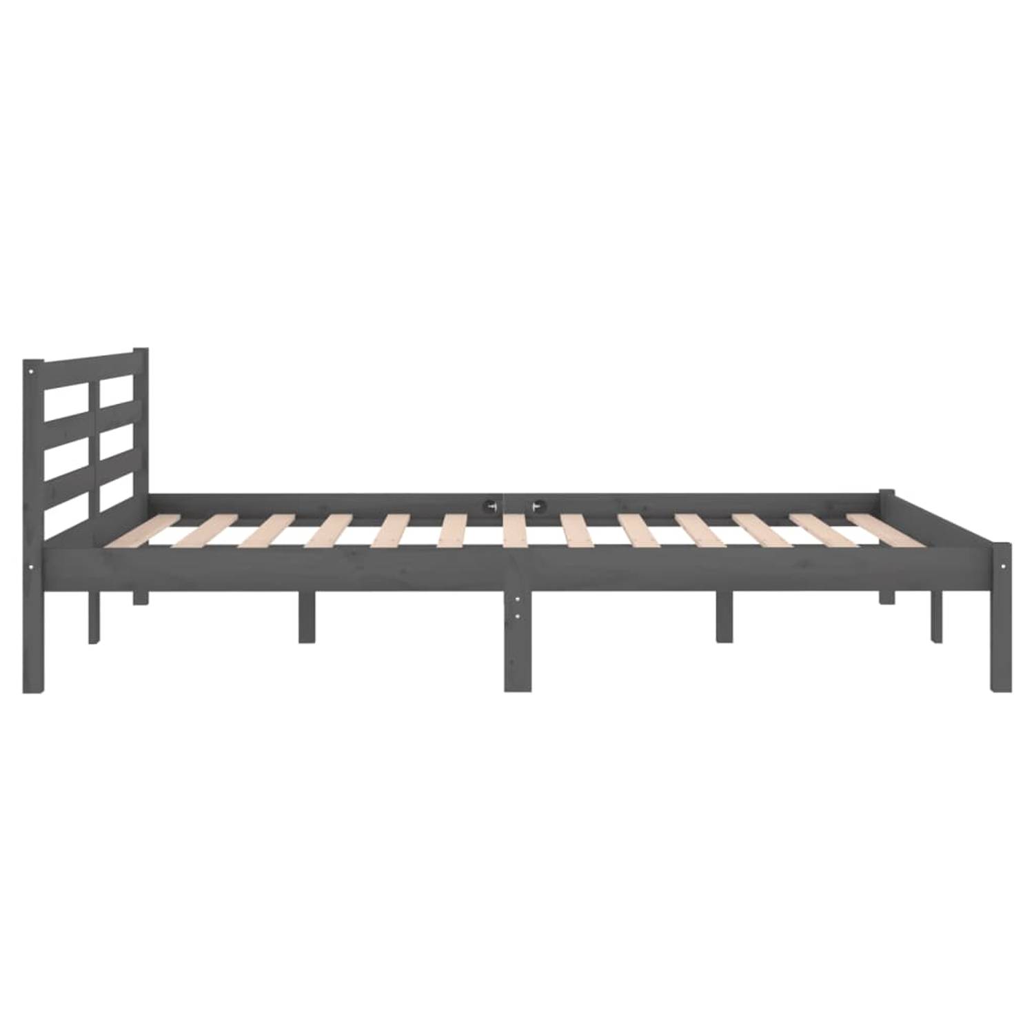 vidaXL Day Bed Solid Wood Pine 140x200 cm Double Grey vidaXL Day Bed Solid Wood Pine 140x200 cm Double Grey