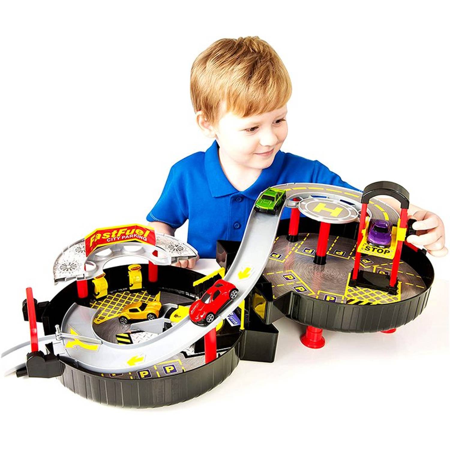 Teamsterz 1416484 Pack Away Garage with 5 Cars Teamsterz 1416484 Pack Away Garage with 5 Cars