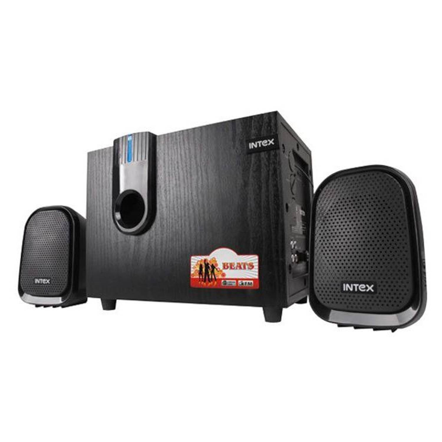 Intex Speaker 2.1Ch With FM Black IT-200FM Intex Speaker 2.1Ch With FM Black IT-200FM