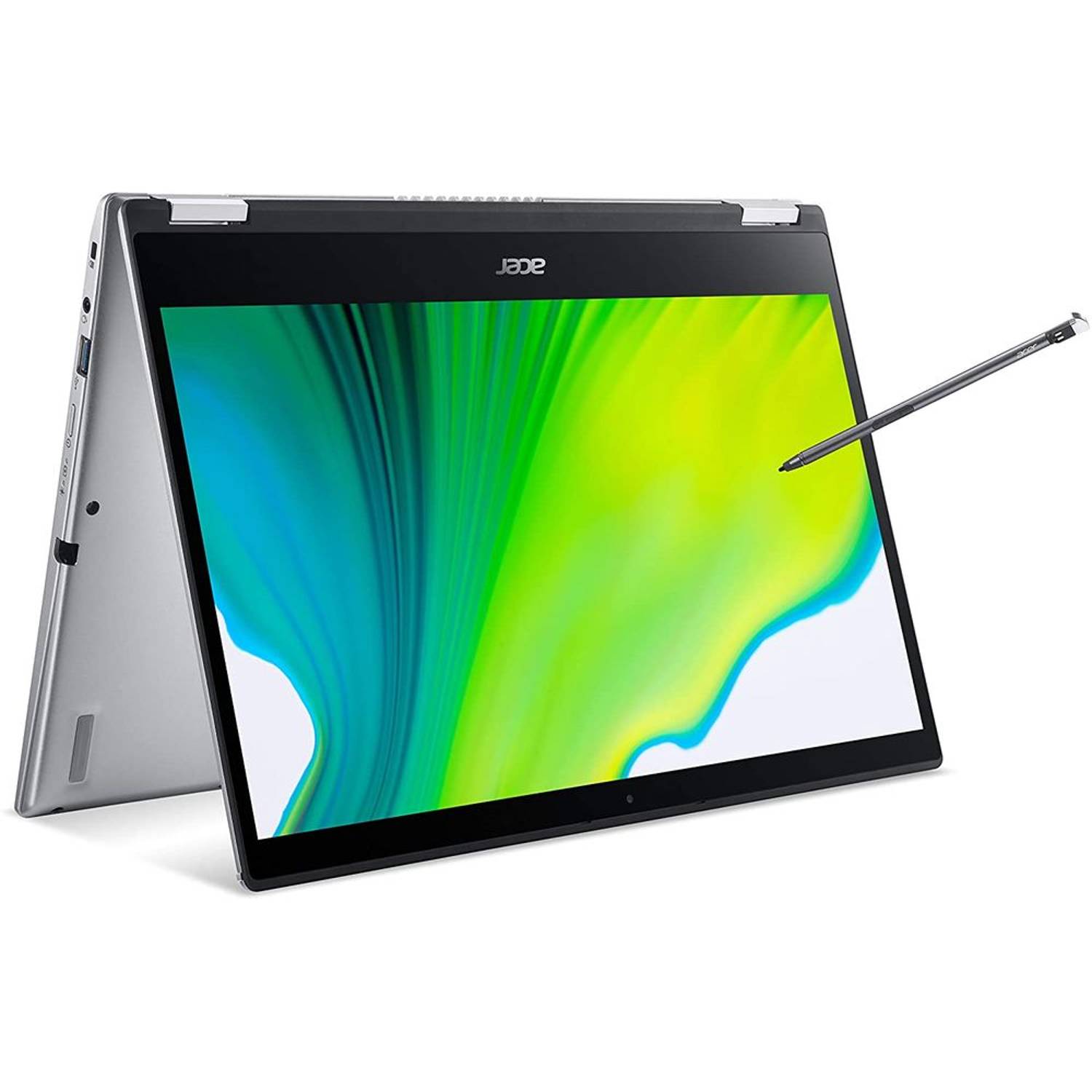 Acer Spin 3 SP314-54N-36GW NX.HQ7EM.00C 2 in 1 Laptop - Core i3 3.40GHz 4GB 256GB Windows 10 Home 14inch FHD Silver English/Arabic Keyboard Acer Spin 3 SP314-54N-36GW NX.HQ7EM.00C 2 in 1 Laptop - Core i3 3.40GHz 4GB 256GB Windows 10 Home 14inch FHD Silver English/Arabic Keyboard